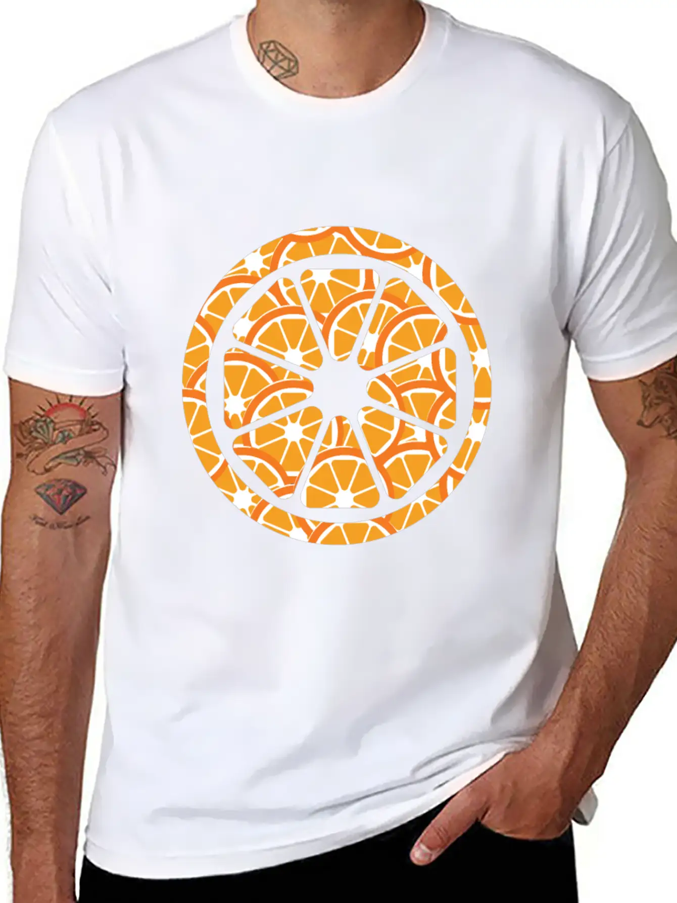 Orange Breathable Soft Cotton T-Shirt – Timeless Casual Look