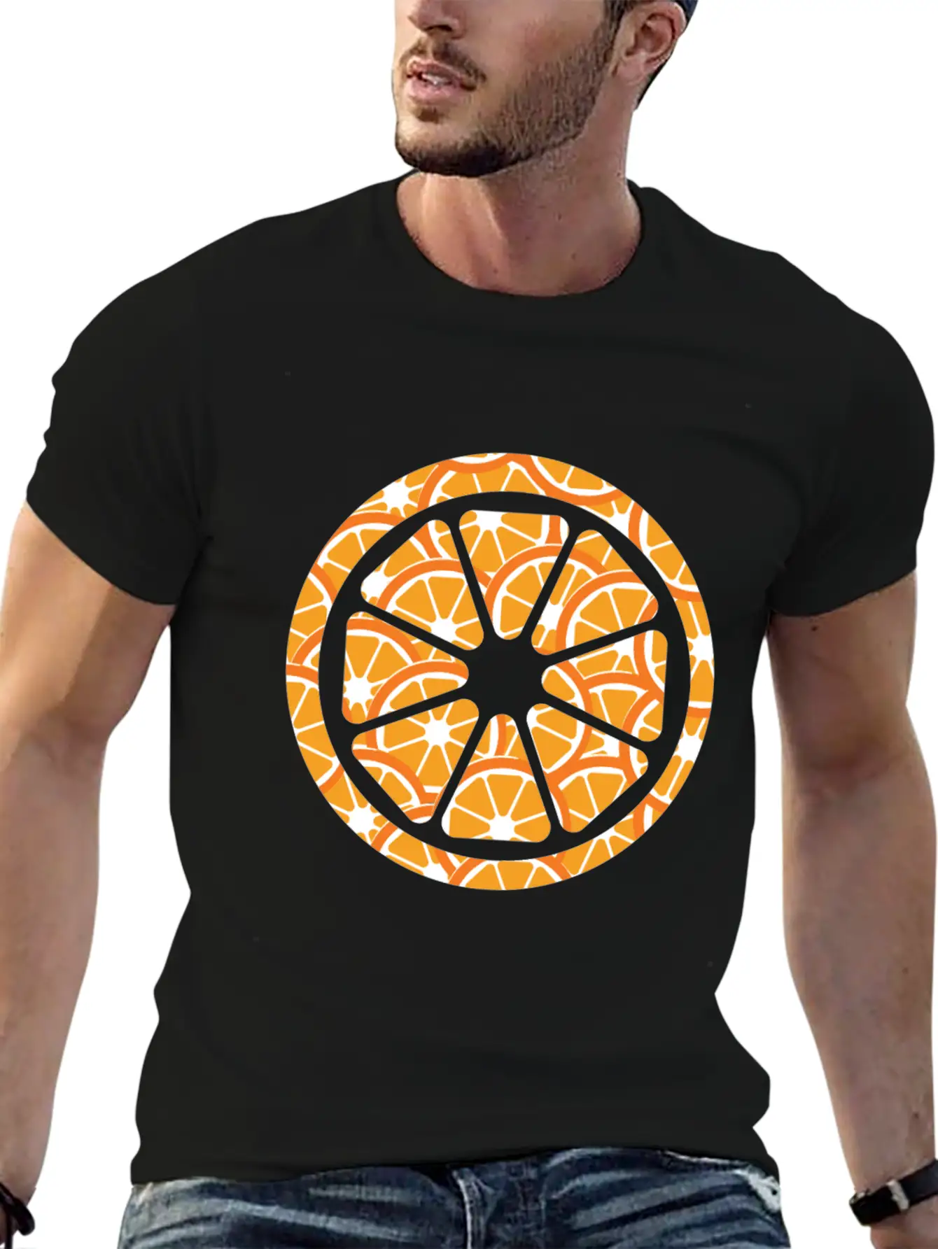 Orange Breathable Soft Cotton T-Shirt – Timeless Casual Look