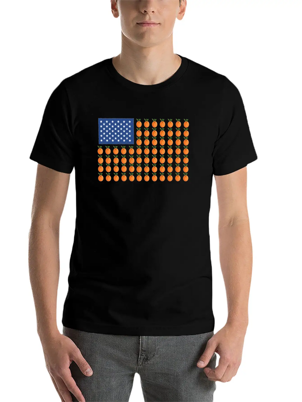 Orange USA Banner Shirt Timeless Short Sleeve Tee – Comfy And Minimalist Design