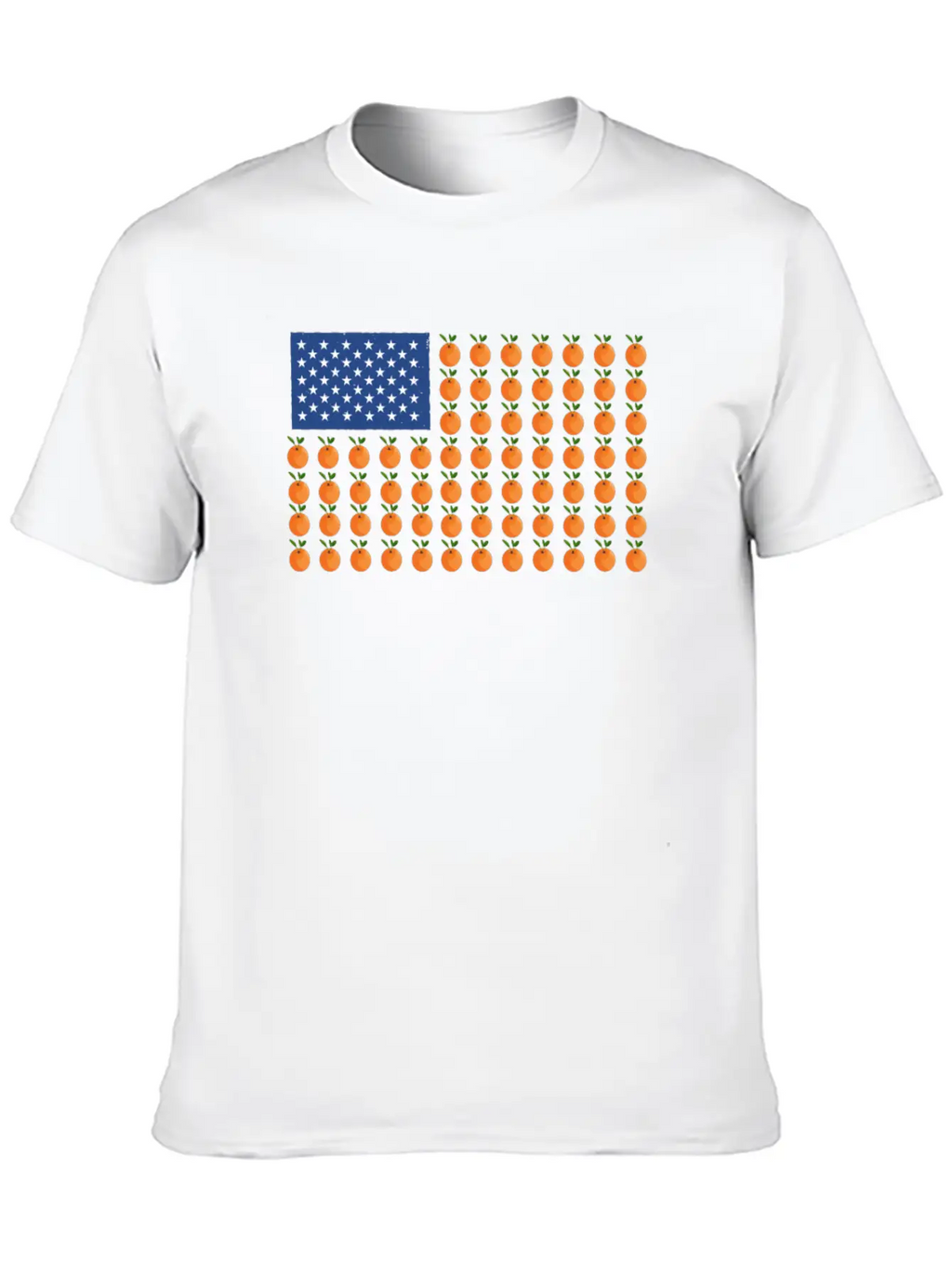 Orange USA Banner Shirt Timeless Short Sleeve Tee – Comfy And Minimalist Design