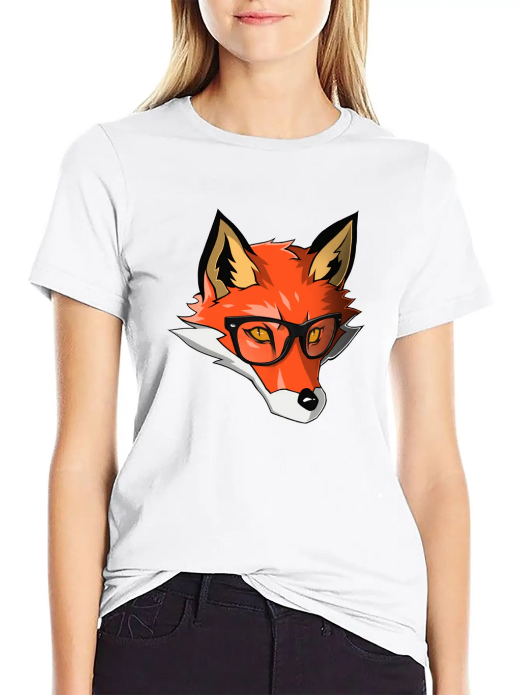 Orange Wolf Breathable Graphic T-Shirt – Perfect For Casual Days