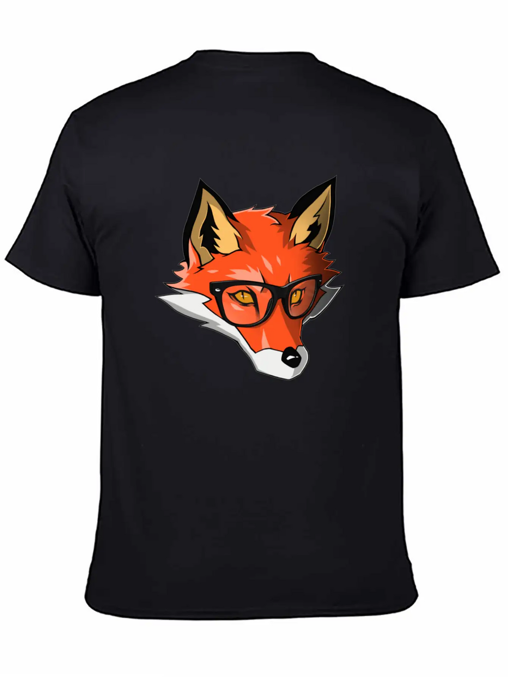Orange Wolf Breathable Graphic T-Shirt – Perfect For Casual Days