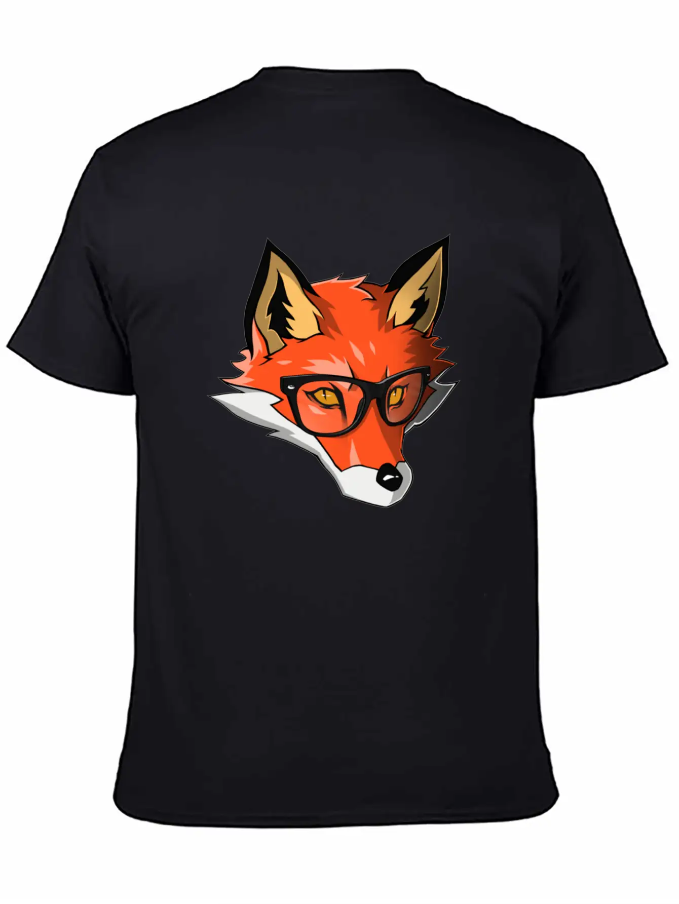 Orange Wolf Breathable Graphic T-Shirt – Perfect For Casual Days