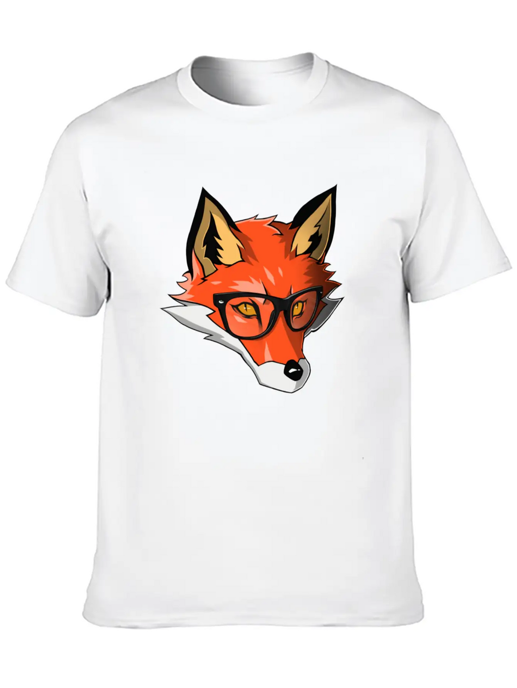 Orange Wolf Breathable Graphic T-Shirt – Perfect For Casual Days