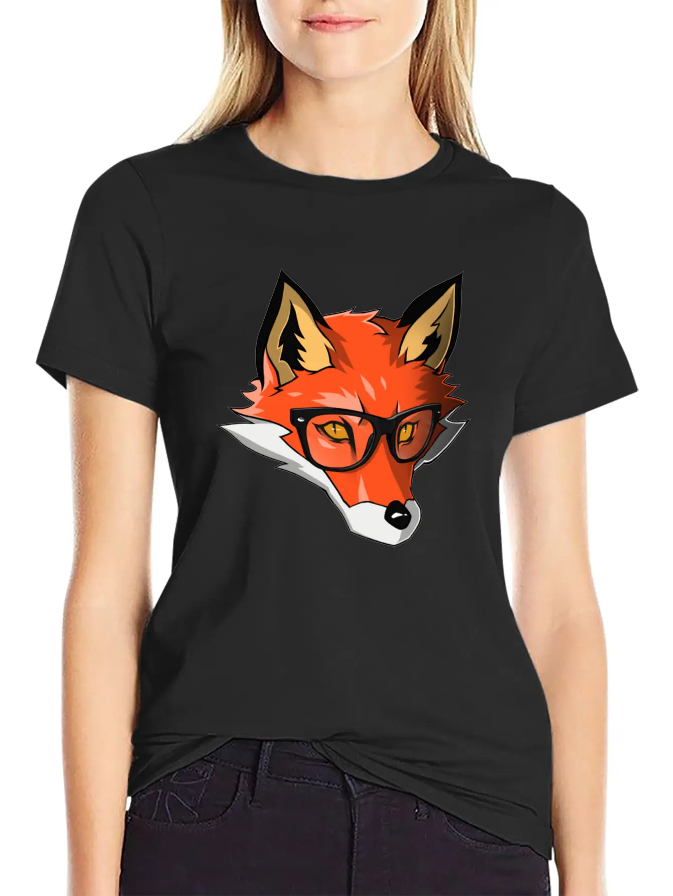 Orange Wolf Breathable Graphic T-Shirt – Perfect For Casual Days
