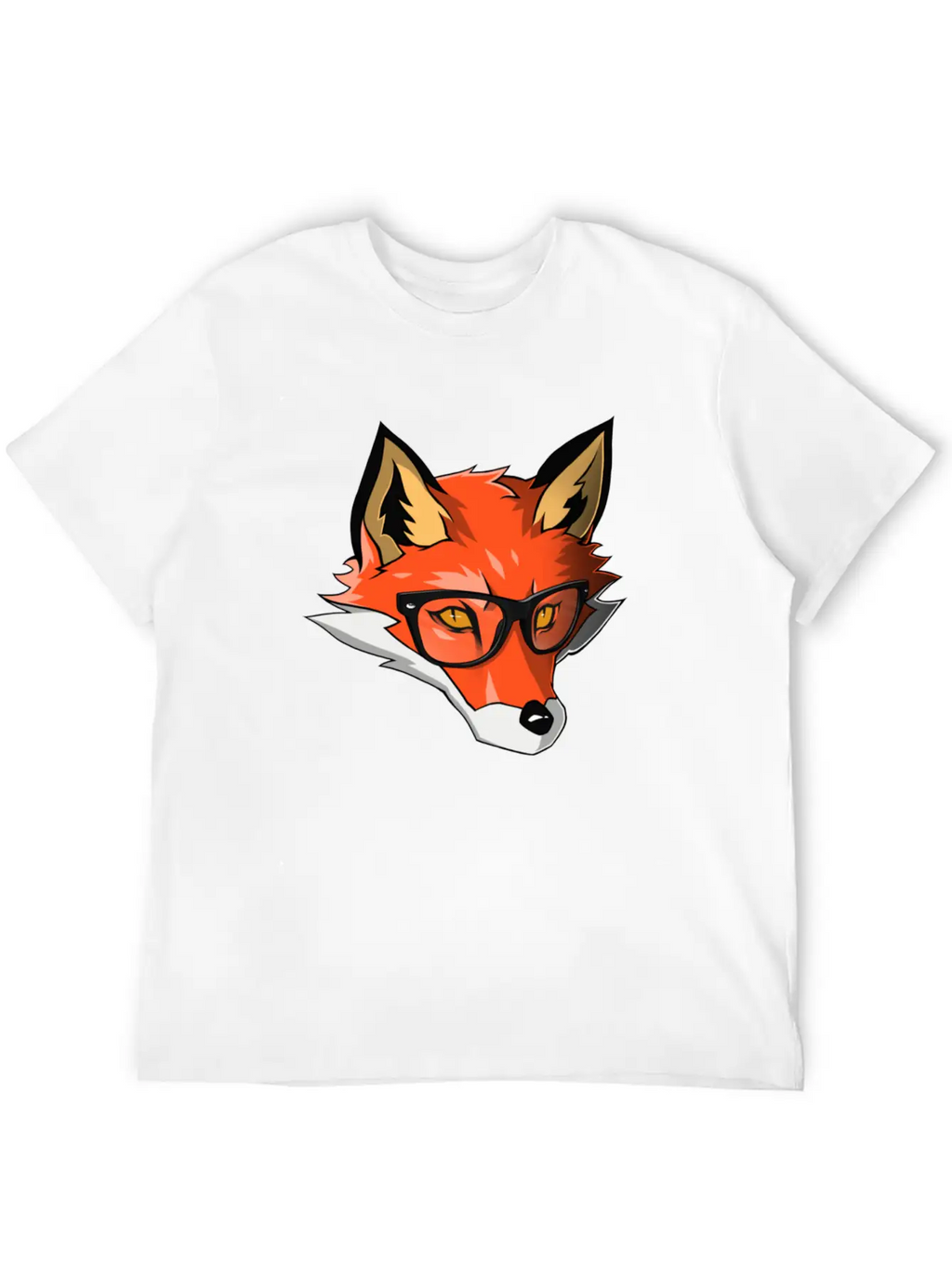Orange Wolf Breathable Graphic T-Shirt – Perfect For Casual Days