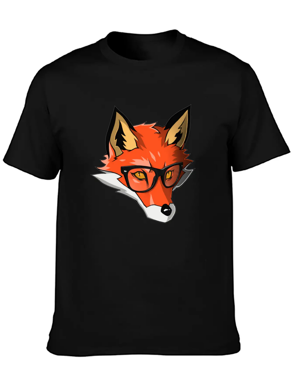 Orange Wolf Breathable Graphic T-Shirt – Perfect For Casual Days