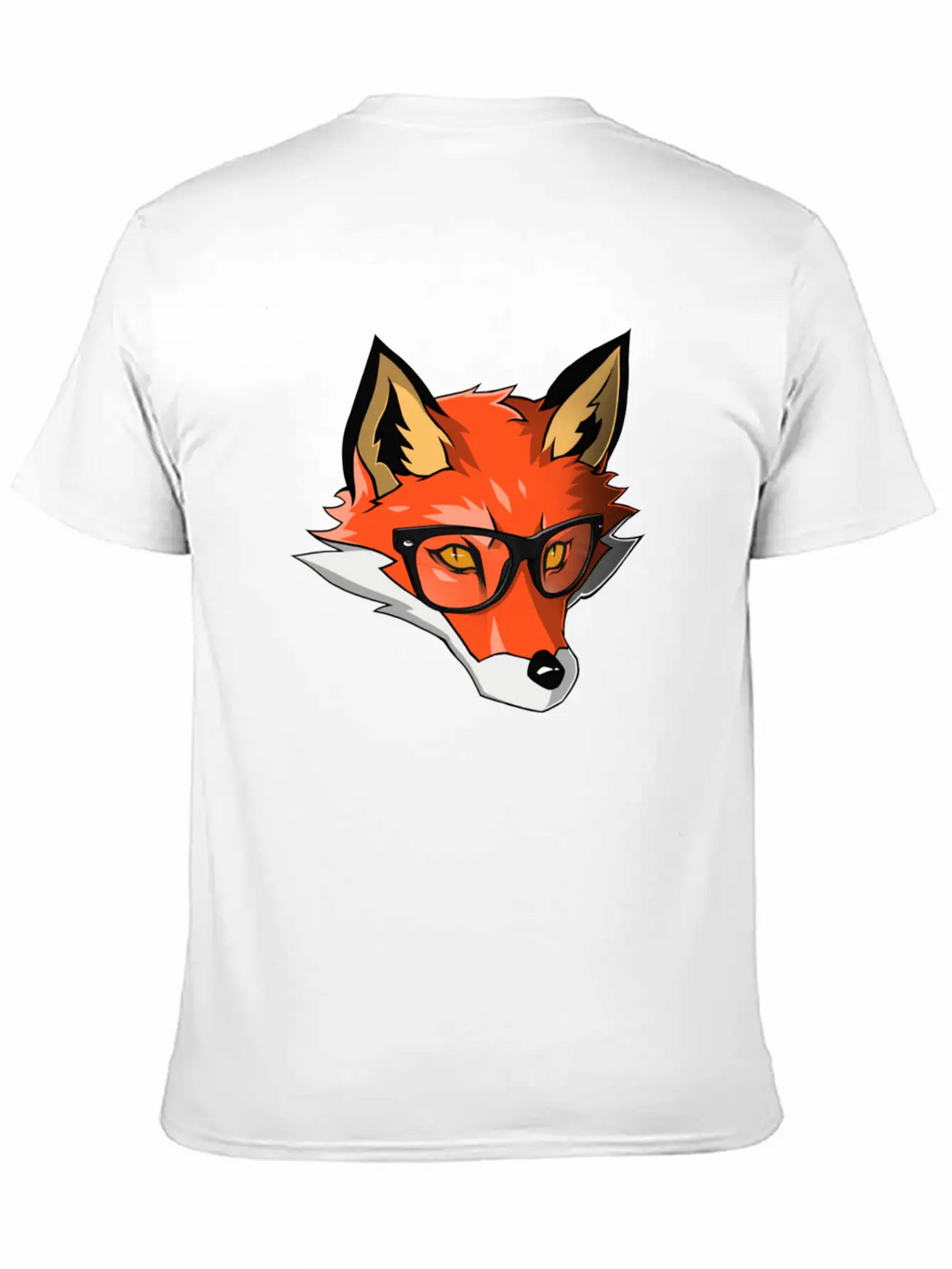 Orange Wolf Breathable Graphic T-Shirt – Perfect For Casual Days