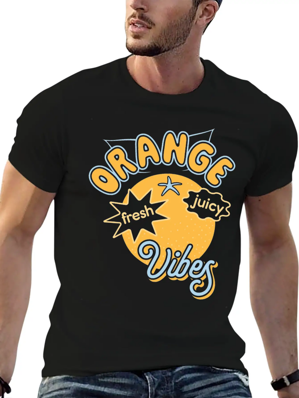 Oranges Orange Vibes Juicy Fruits Summer Sun Breathable Graphic T-Shirt – Perfect For Casual Days