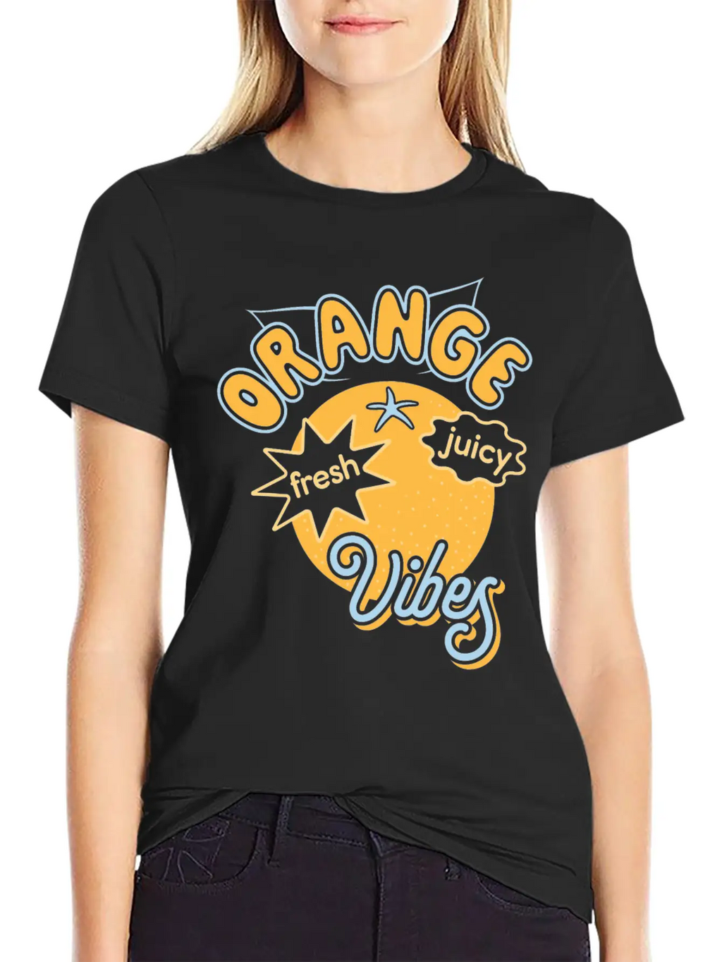 Oranges Orange Vibes Juicy Fruits Summer Sun Breathable Graphic T-Shirt – Perfect For Casual Days