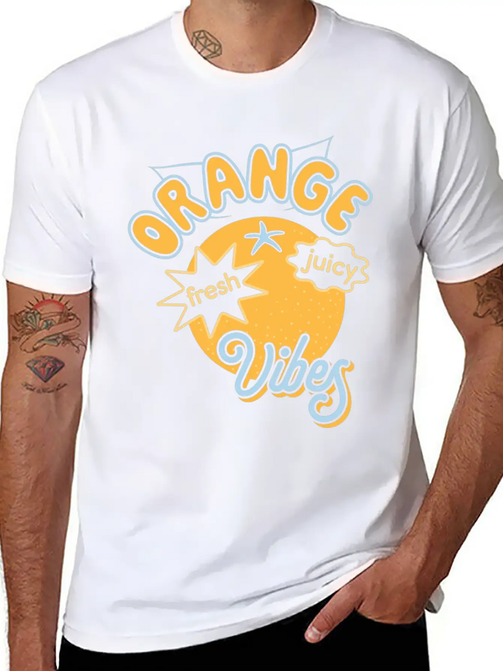Oranges Orange Vibes Juicy Fruits Summer Sun Breathable Graphic T-Shirt – Perfect For Casual Days