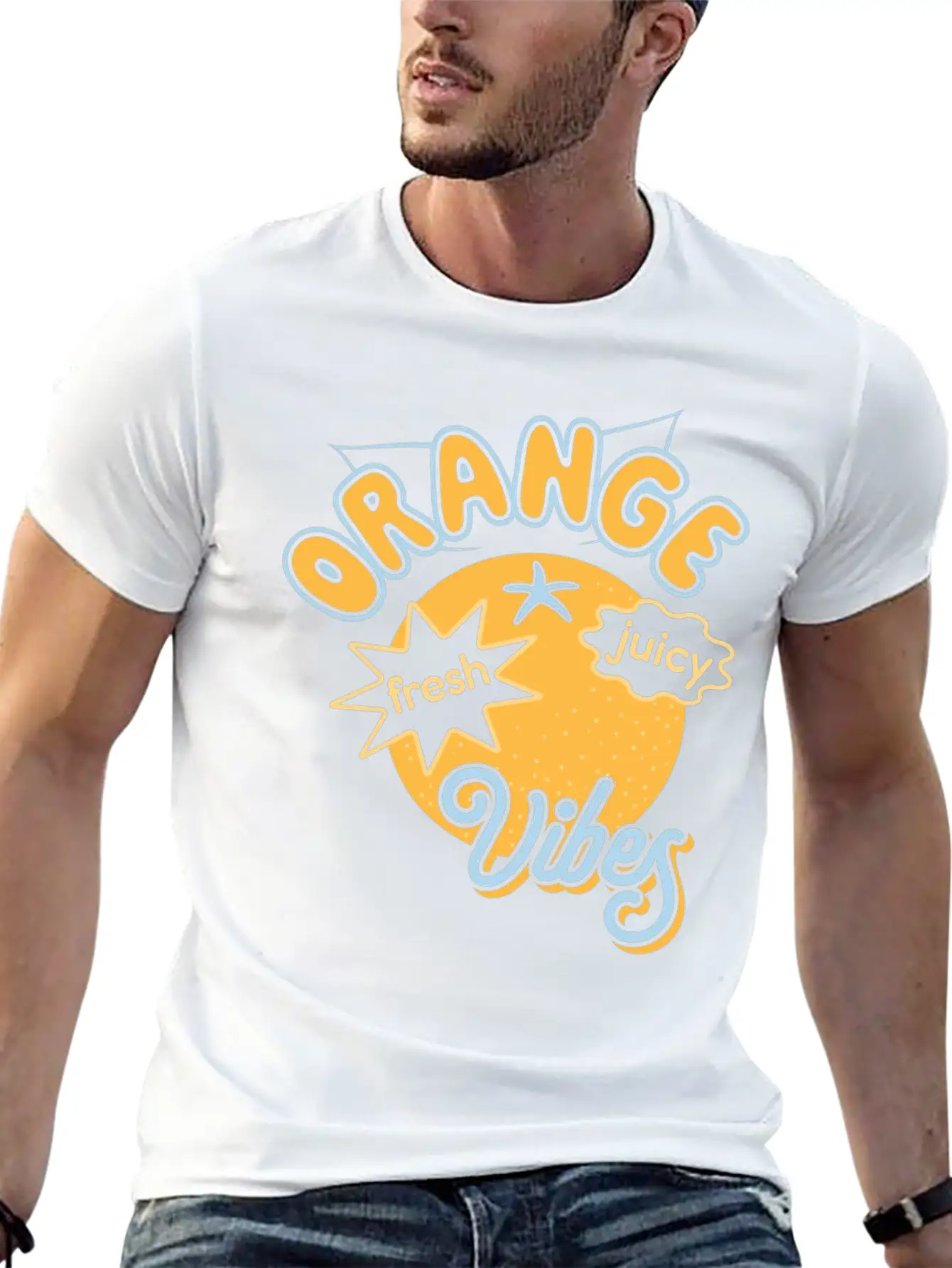 Oranges Orange Vibes Juicy Fruits Summer Sun Breathable Graphic T-Shirt – Perfect For Casual Days