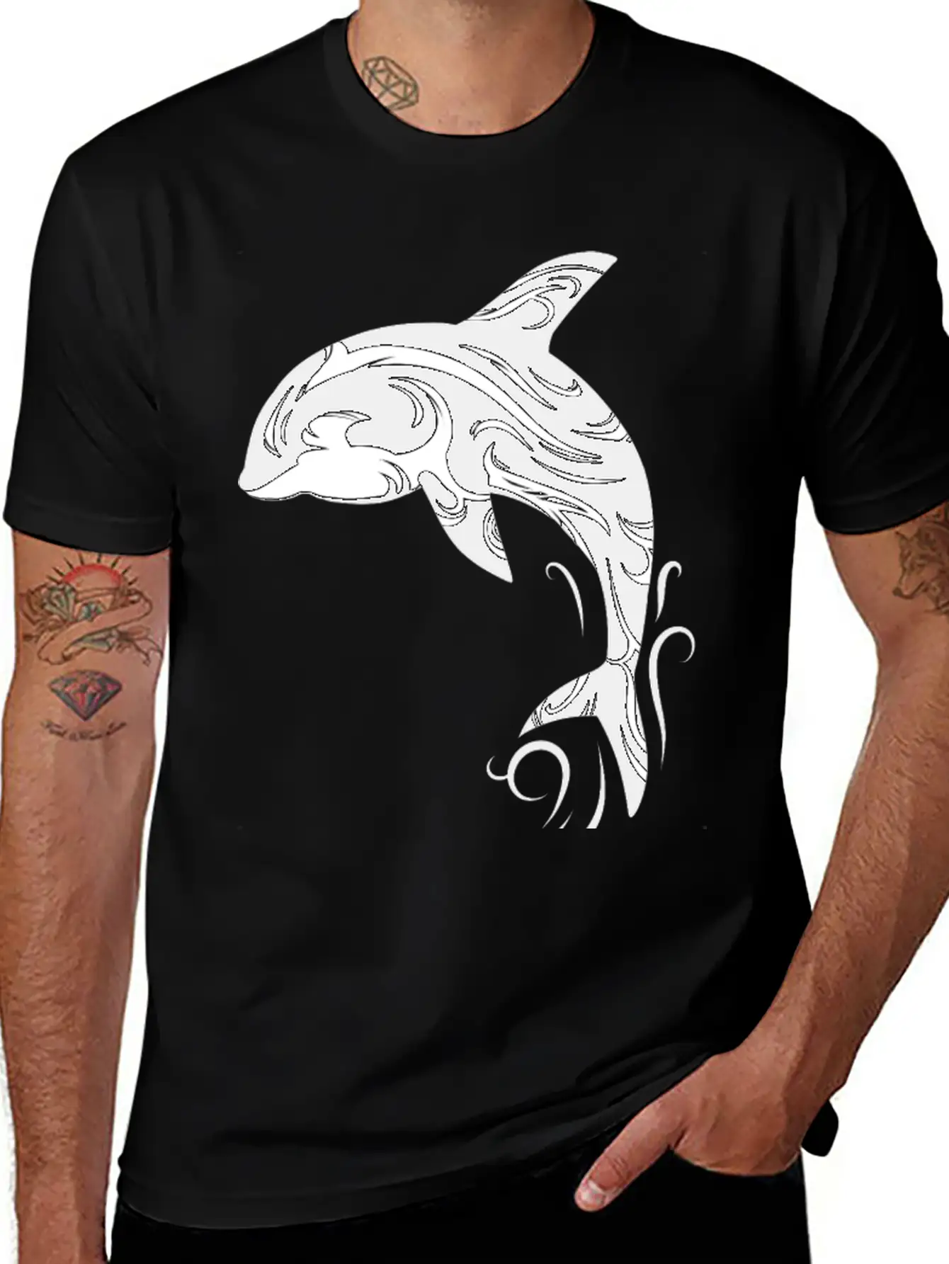 Orca Is My Spirit Animal Tribal Basic Graphic T-Shirt – Daily Comfort In Soft Cotton