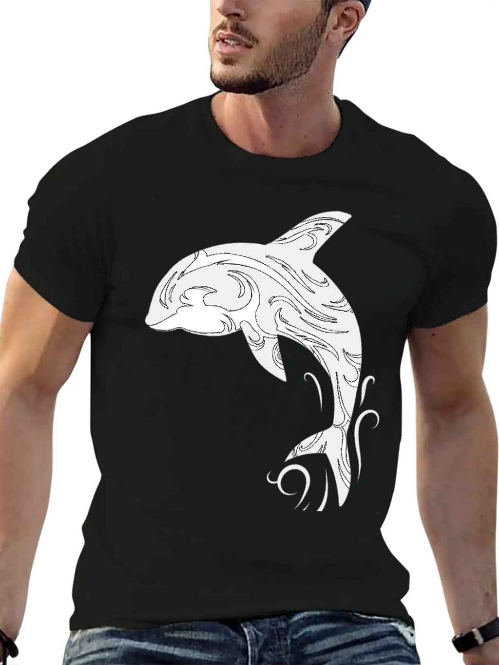 Orca Is My Spirit Animal Tribal Basic Graphic T-Shirt – Daily Comfort In Soft Cotton