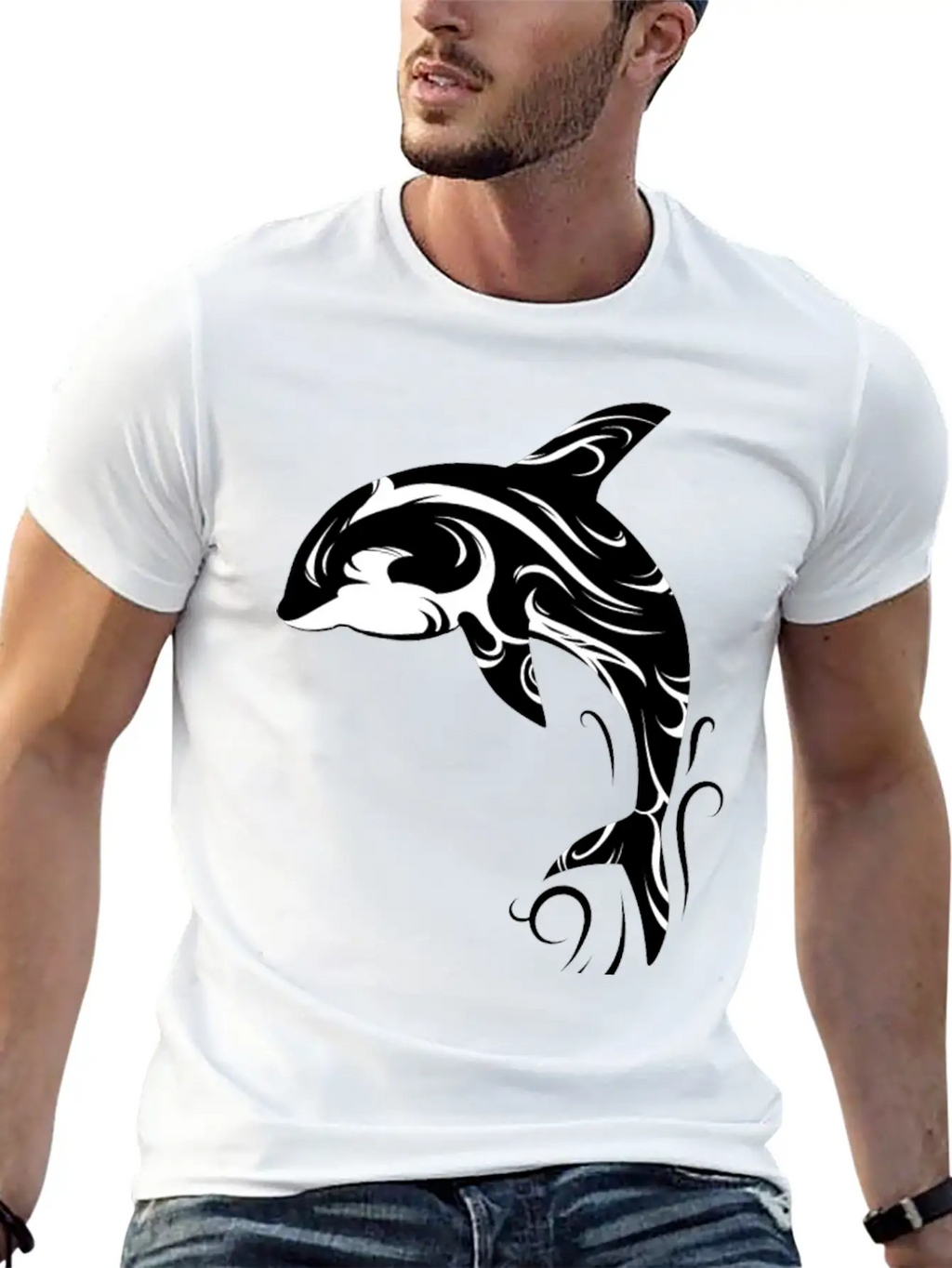 Orca Is My Spirit Animal Tribal Basic Graphic T-Shirt – Daily Comfort In Soft Cotton