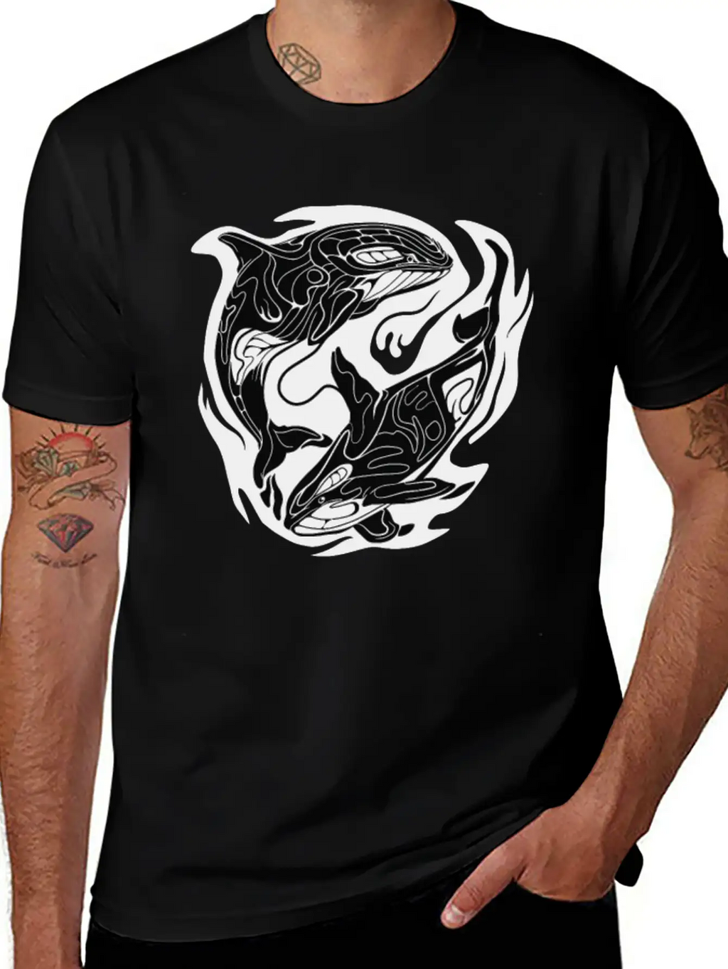 Orca Storm Classic Cotton Tee – Unisex Comfort For Any Season