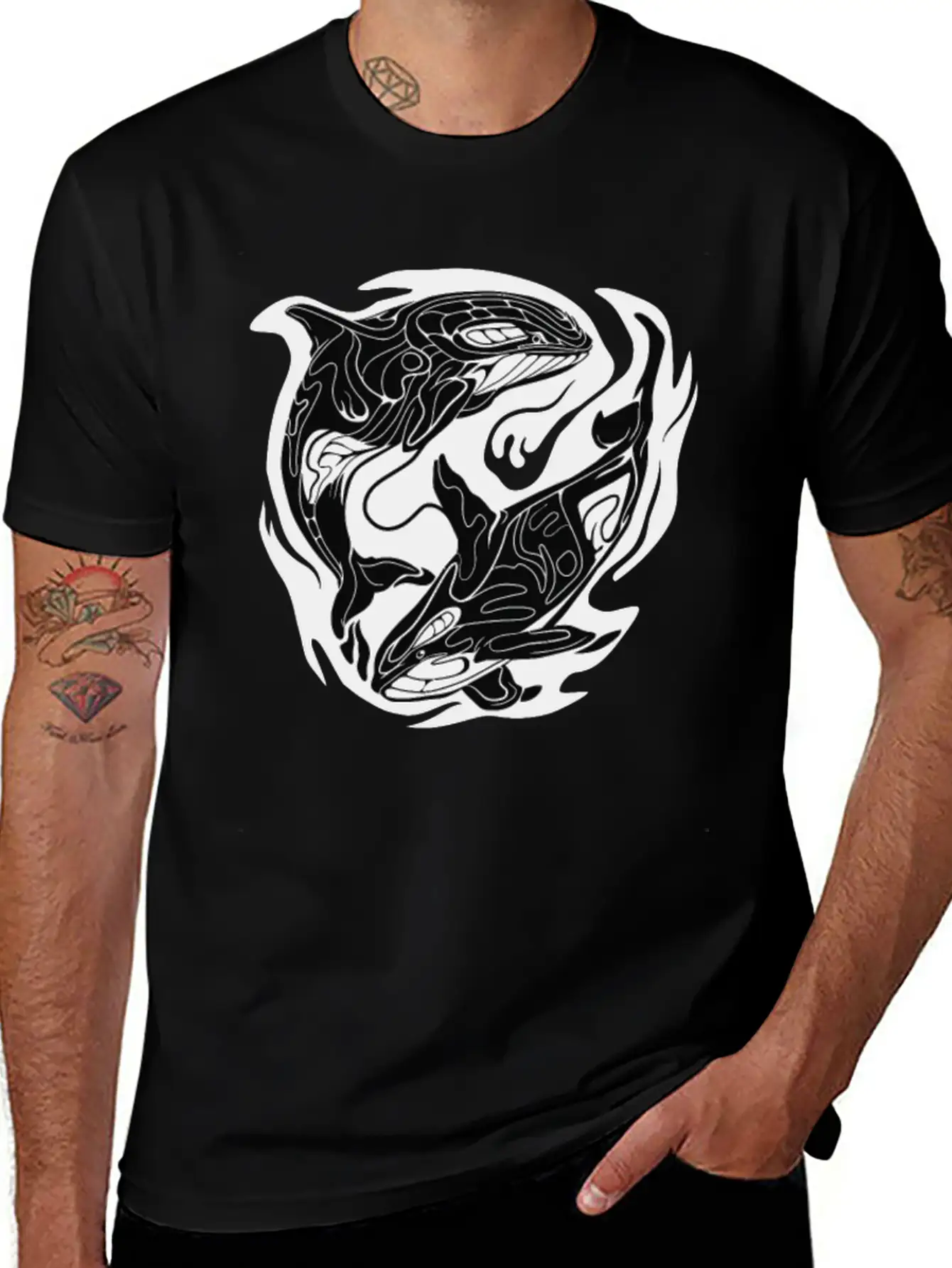Orca Storm Classic Cotton Tee – Unisex Comfort For Any Season