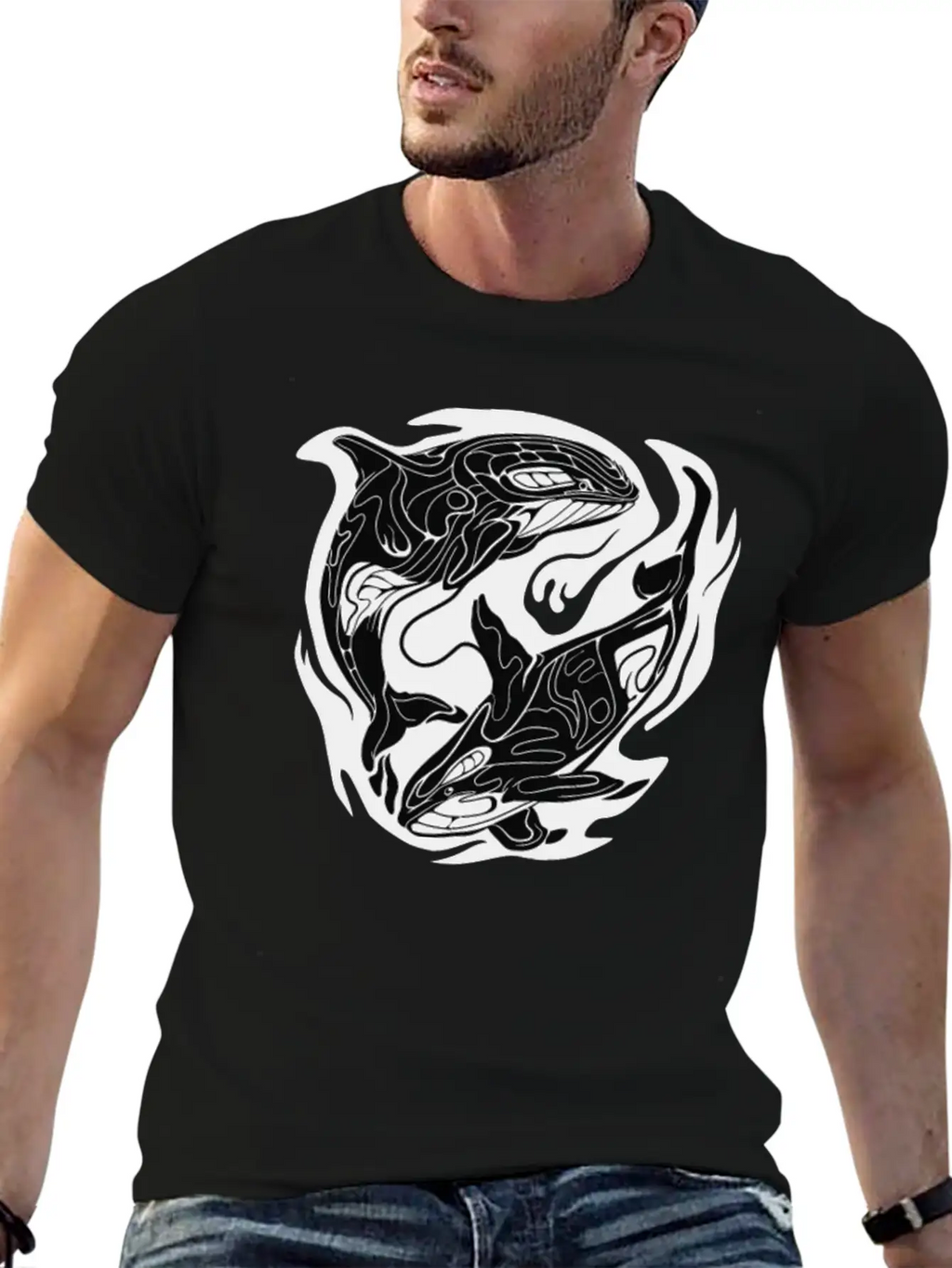 Orca Storm Classic Cotton Tee – Unisex Comfort For Any Season