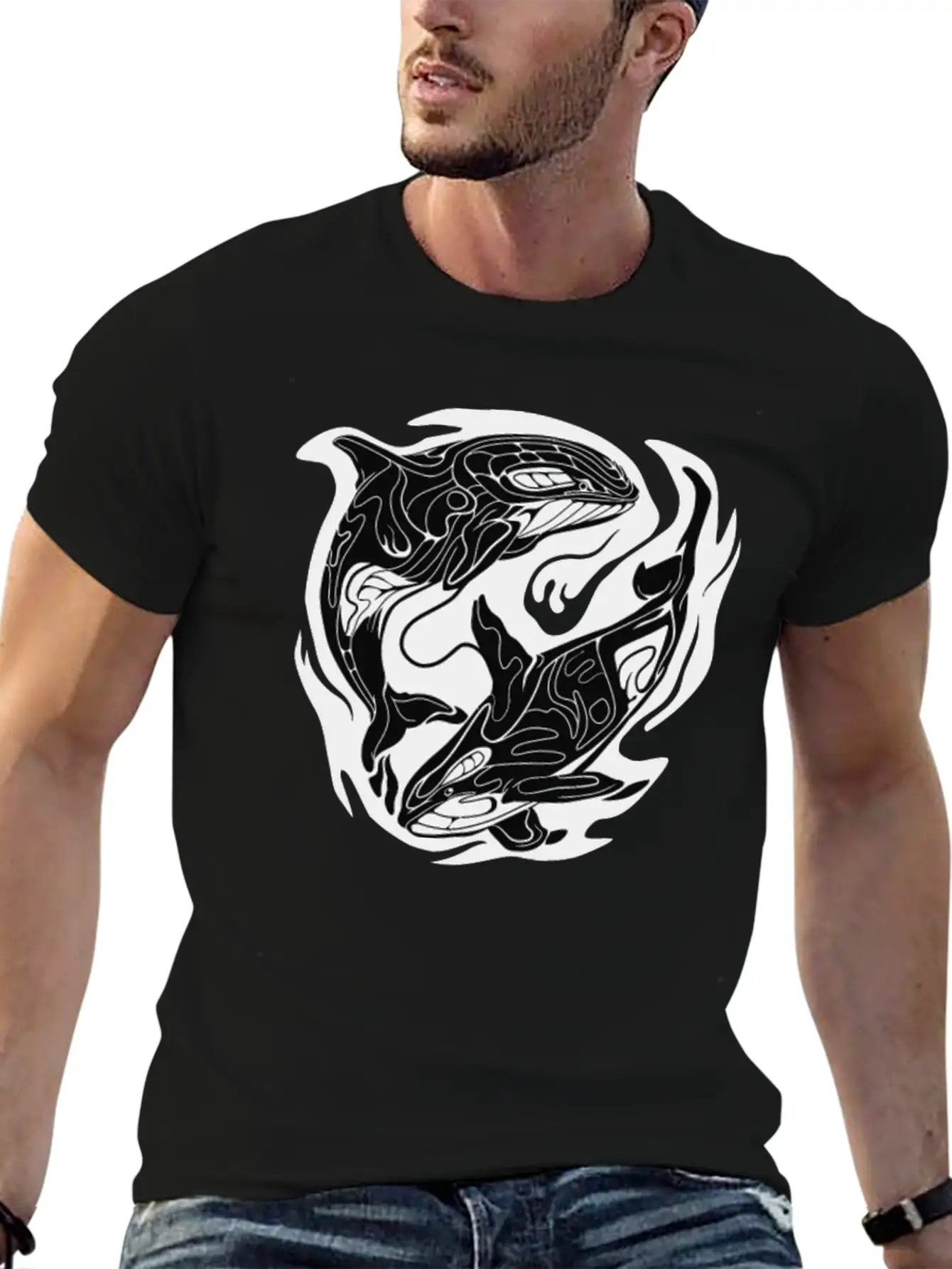 Orca Storm Classic Cotton Tee – Unisex Comfort For Any Season