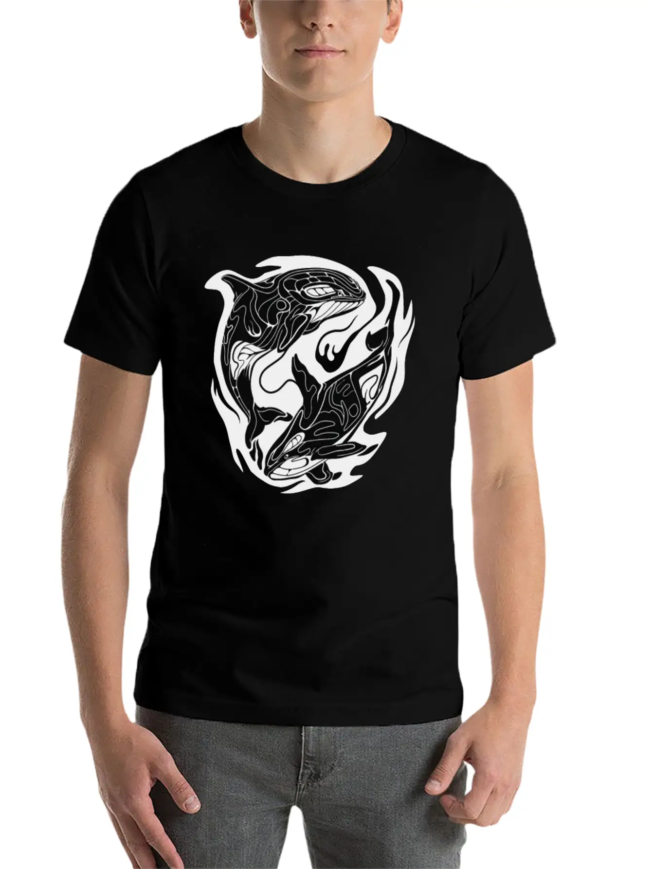 Orca Storm Classic Cotton Tee – Unisex Comfort For Any Season