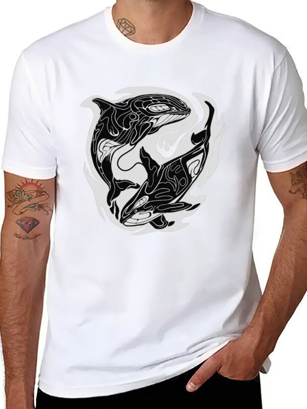 Orca Storm Classic Cotton Tee – Unisex Comfort For Any Season