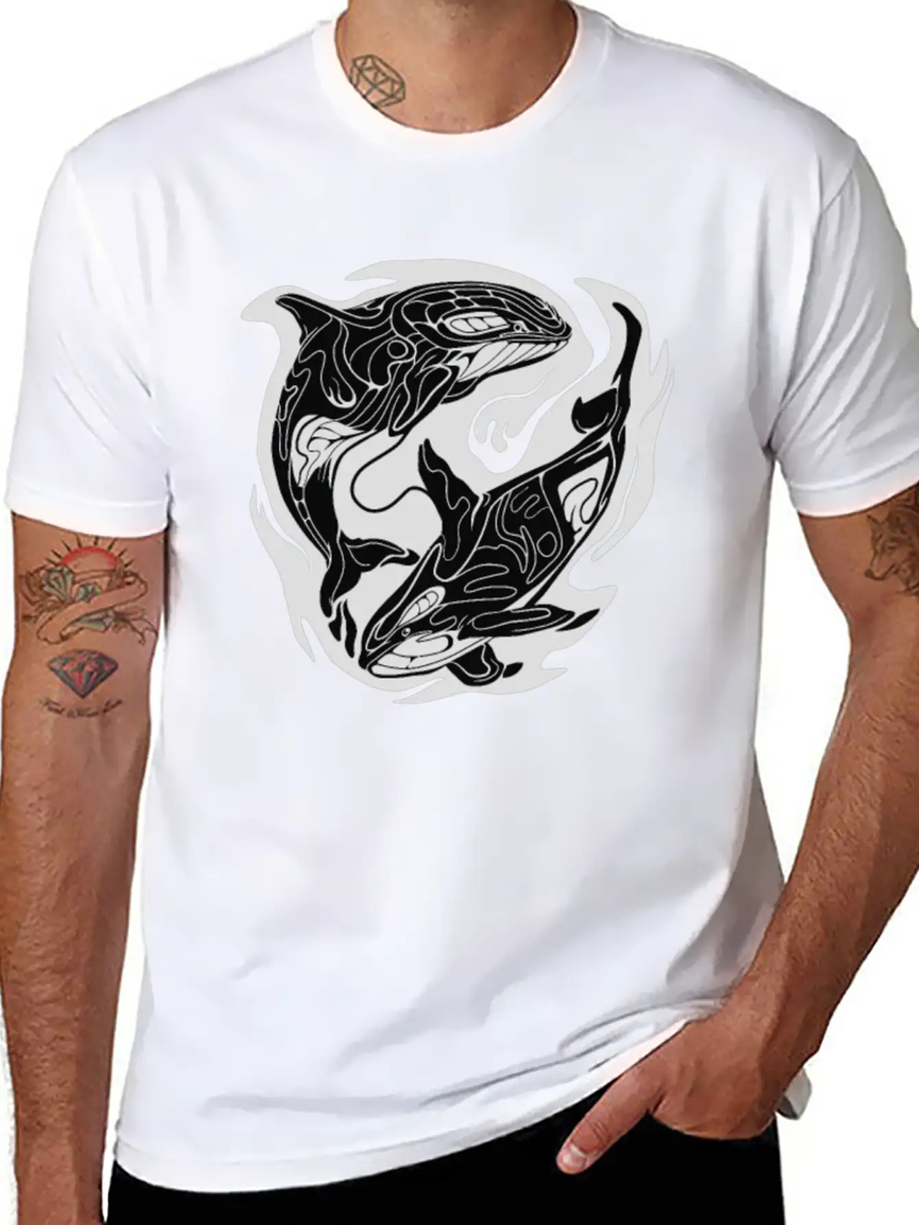 Orca Storm Classic Cotton Tee – Unisex Comfort For Any Season