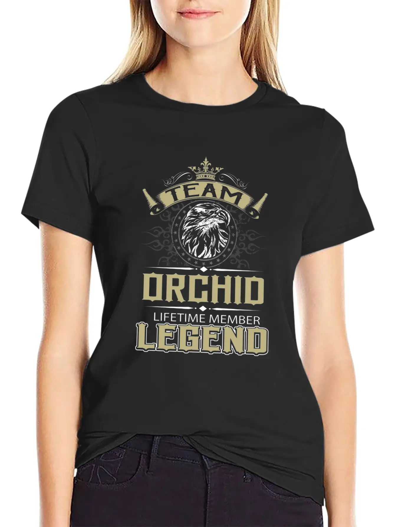 Orchid Name T Shirt - Orchid Eagle Lifetime Member Relaxed Everyday Tee – Lightweight And Durable Cotton