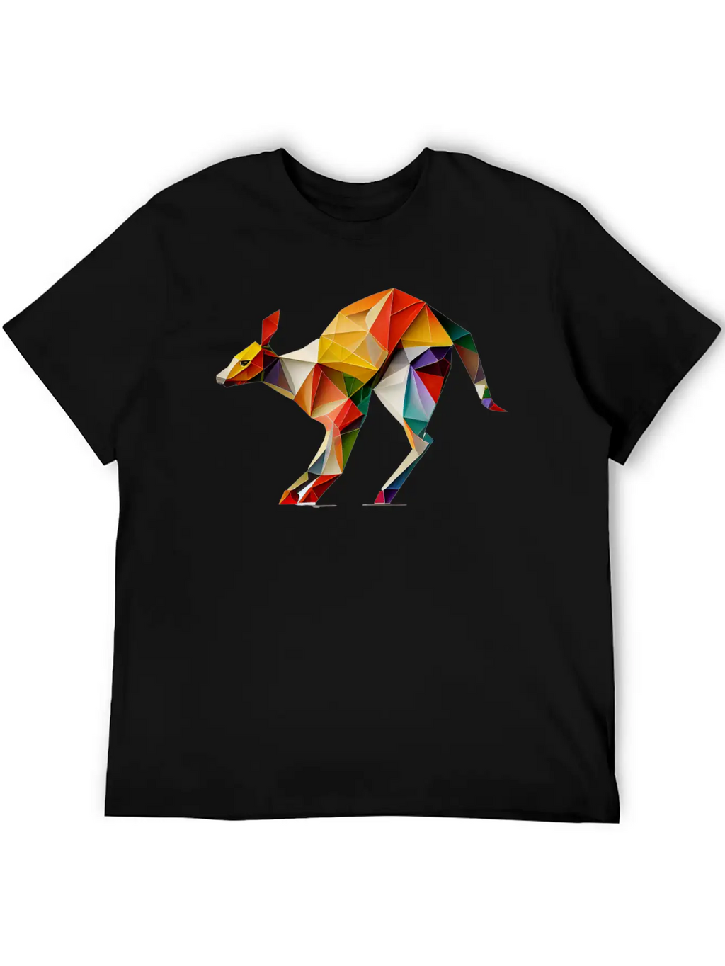 Origami Kangaroo: A Folding Masterpiece Basic Graphic T-Shirt – Daily Comfort In Soft Cotton