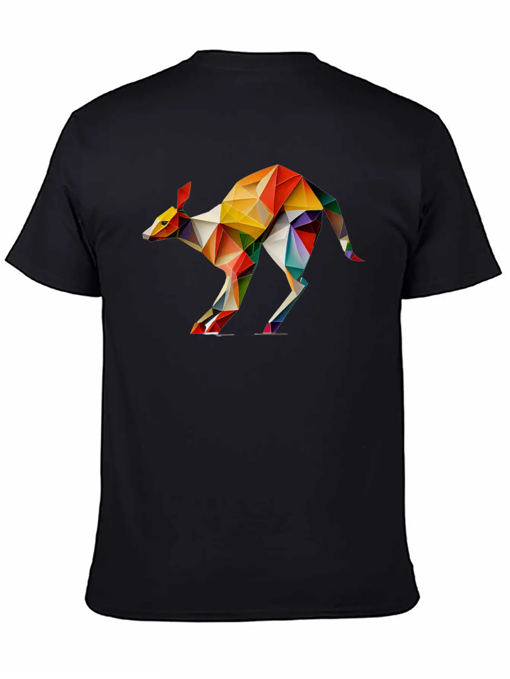 Origami Kangaroo: A Folding Masterpiece Basic Graphic T-Shirt – Daily Comfort In Soft Cotton