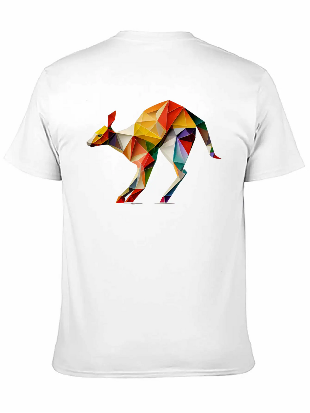 Origami Kangaroo: A Folding Masterpiece Basic Graphic T-Shirt – Daily Comfort In Soft Cotton