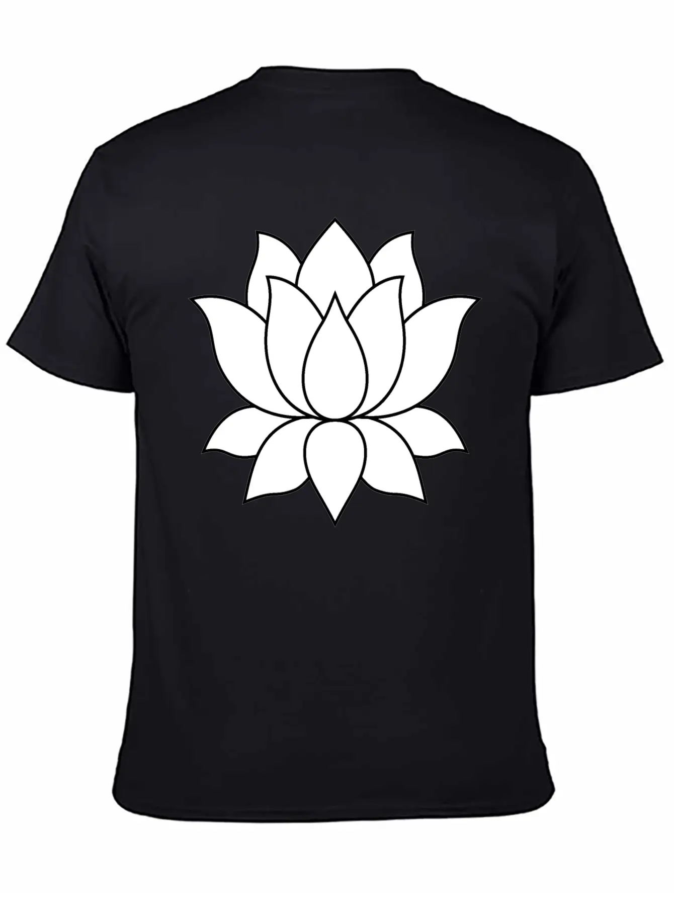 Original Lotus Flower Symbol Stylish Everyday T-Shirt – Unisex Basic Cotton Tee