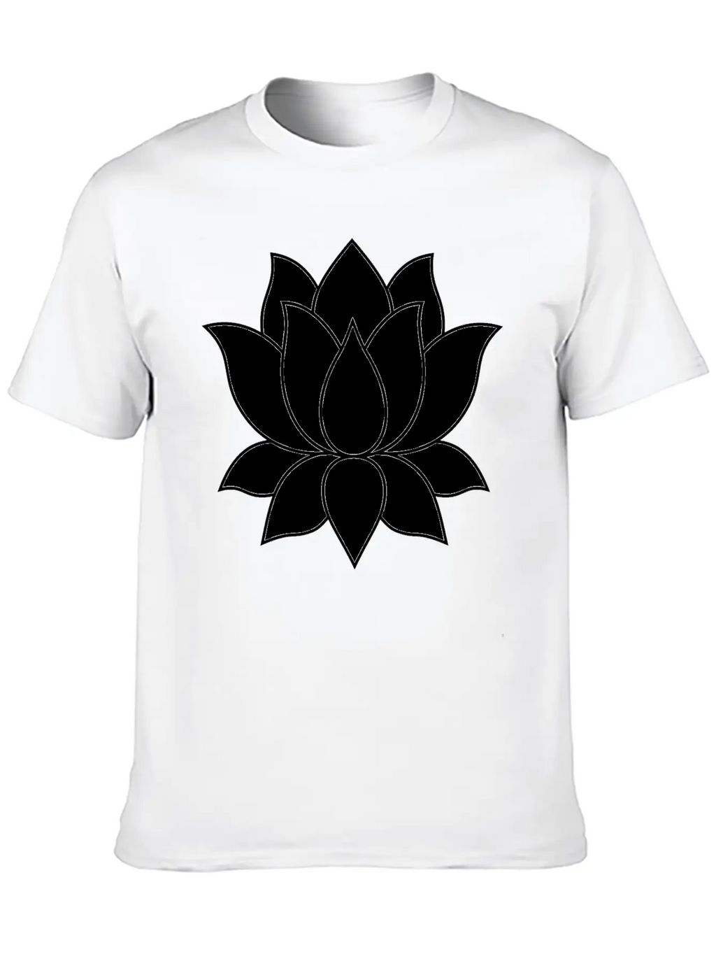 Original Lotus Flower Symbol Stylish Everyday T-Shirt – Unisex Basic Cotton Tee