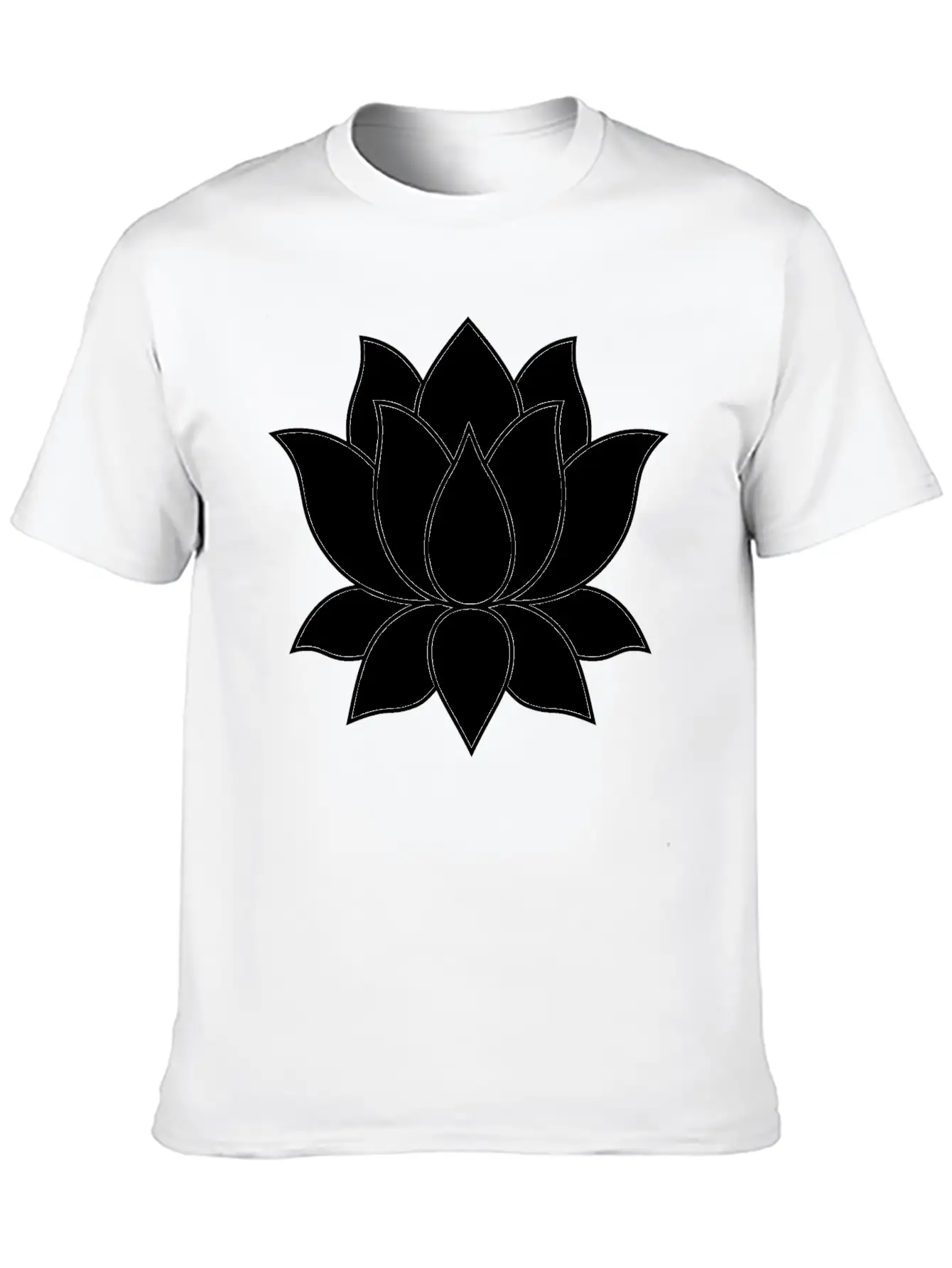 Original Lotus Flower Symbol Stylish Everyday T-Shirt – Unisex Basic Cotton Tee