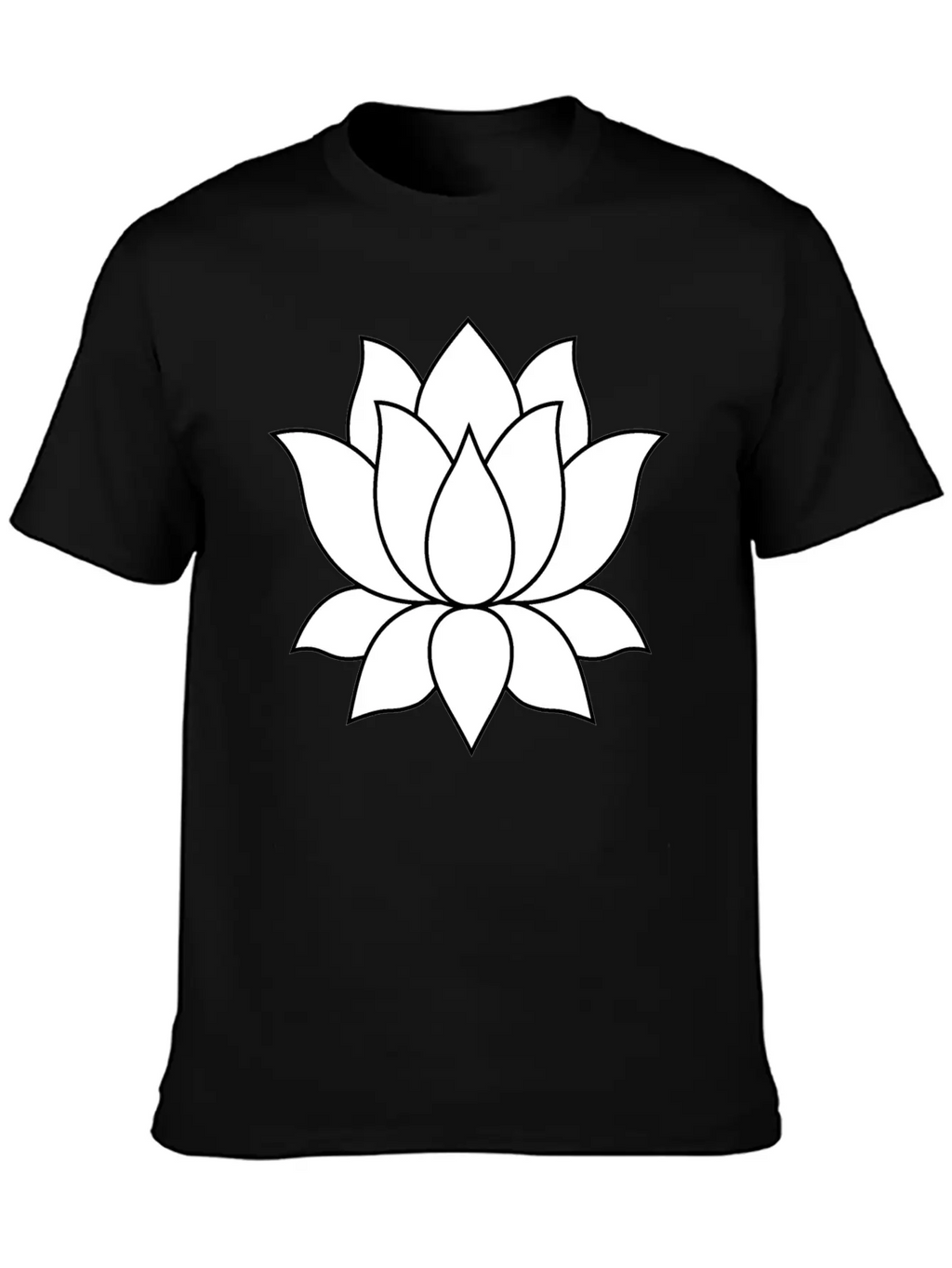 Original Lotus Flower Symbol Stylish Everyday T-Shirt – Unisex Basic Cotton Tee