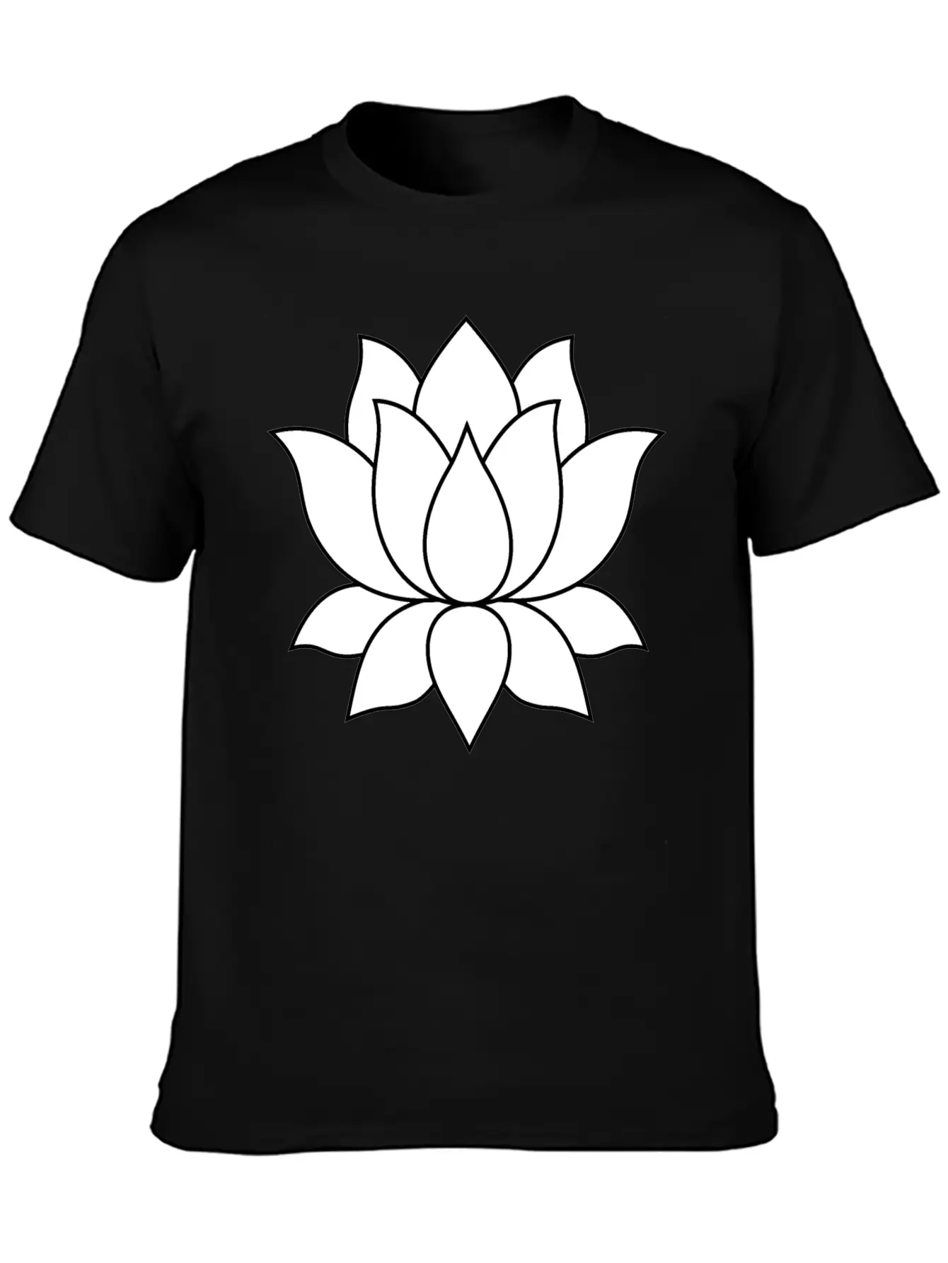 Original Lotus Flower Symbol Stylish Everyday T-Shirt – Unisex Basic Cotton Tee