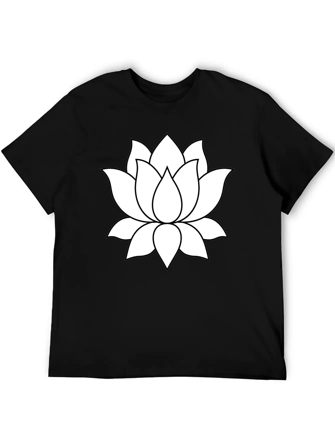 Original Lotus Flower Symbol Stylish Everyday T-Shirt – Unisex Basic Cotton Tee
