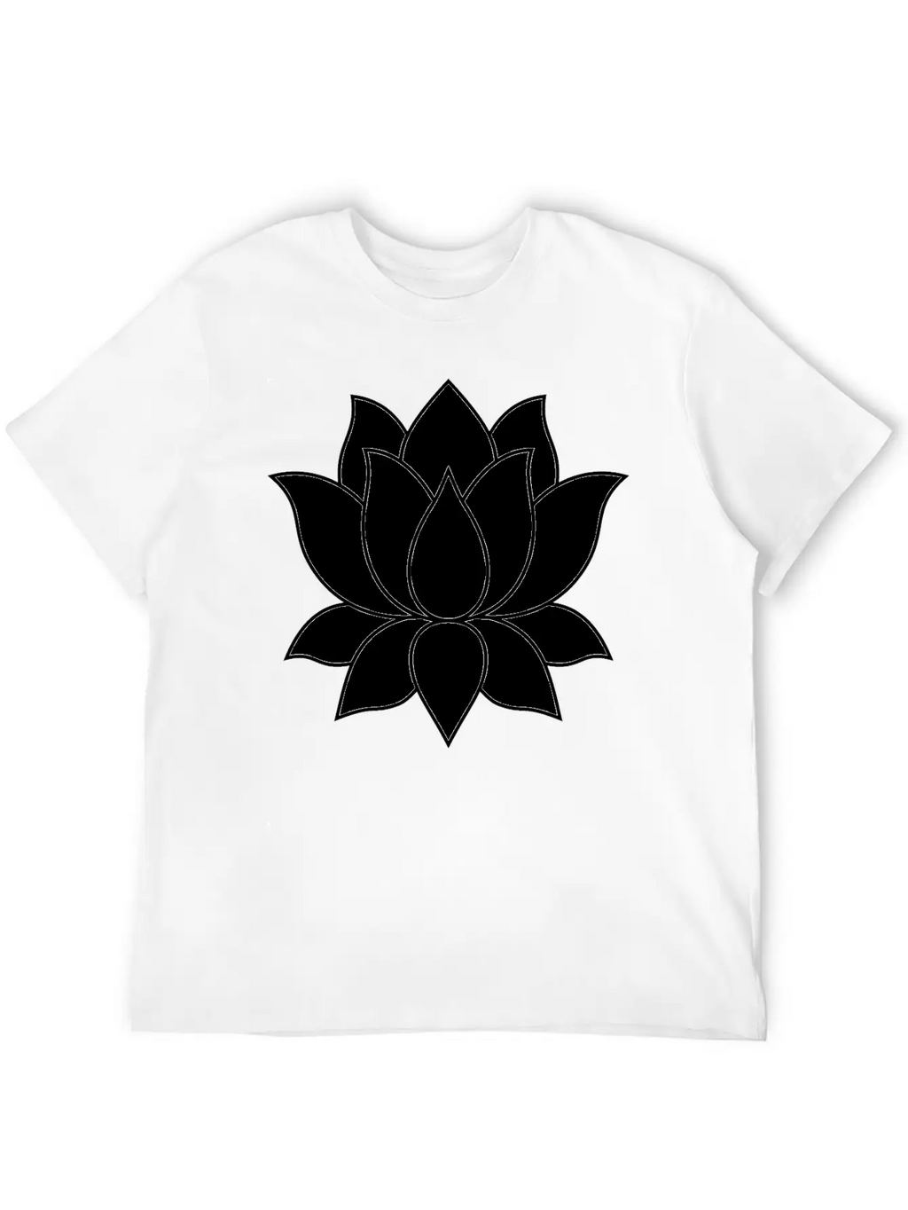 Original Lotus Flower Symbol Stylish Everyday T-Shirt – Unisex Basic Cotton Tee