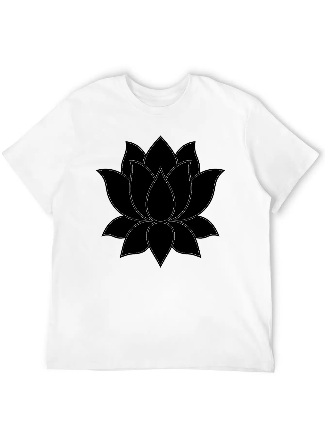 Original Lotus Flower Symbol Stylish Everyday T-Shirt – Unisex Basic Cotton Tee