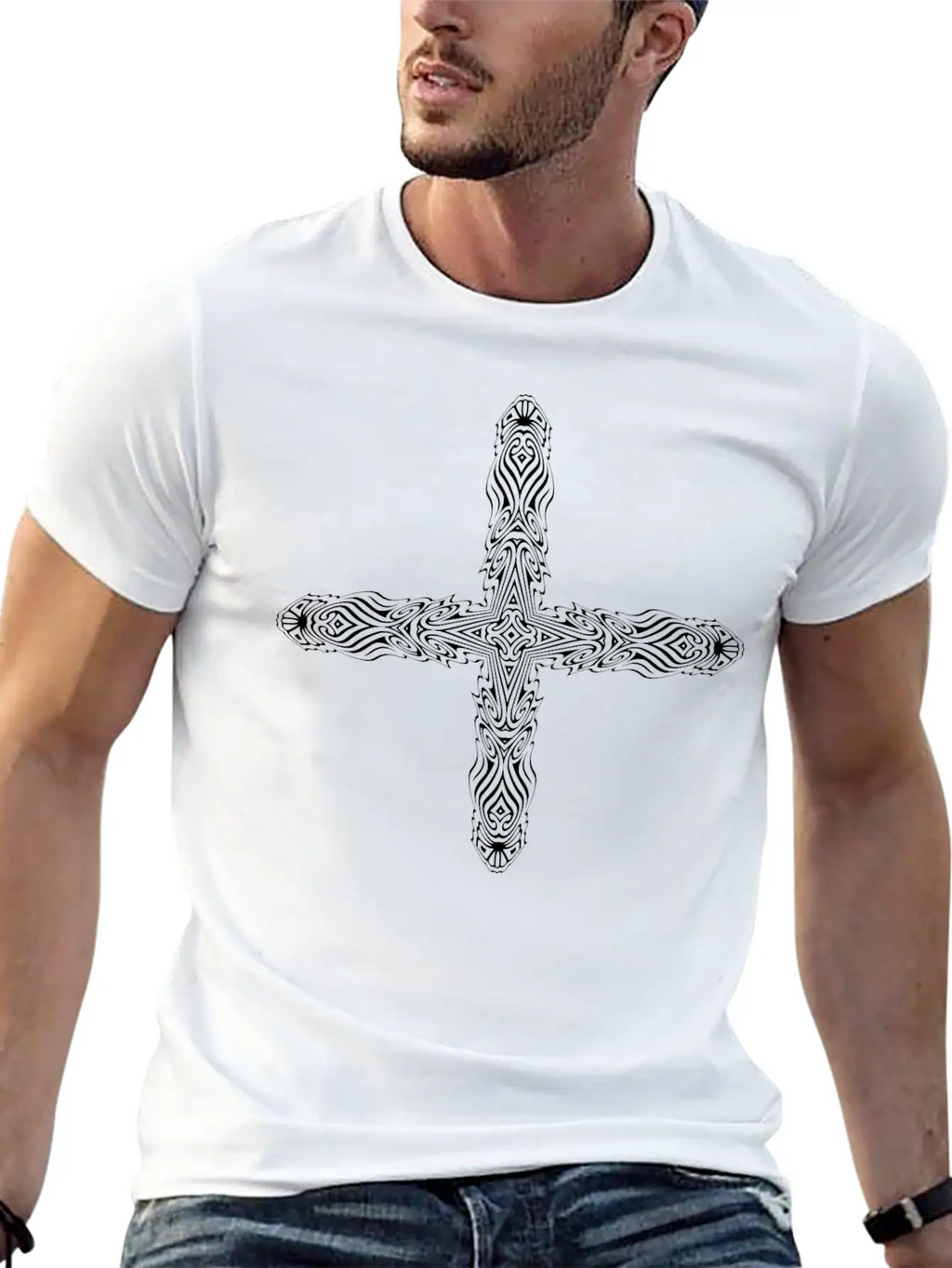 Ornate Flourish Design 12 Unisex Casual T-Shirt – Clean Design For Daily Comfort