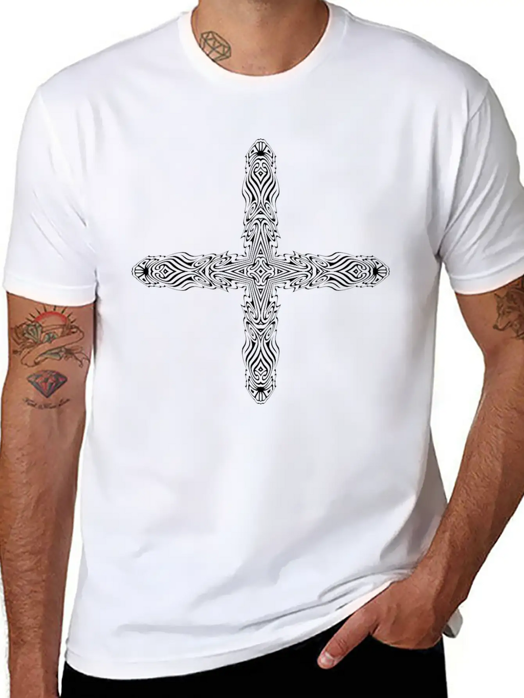 Ornate Flourish Design 12 Unisex Casual T-Shirt – Clean Design For Daily Comfort