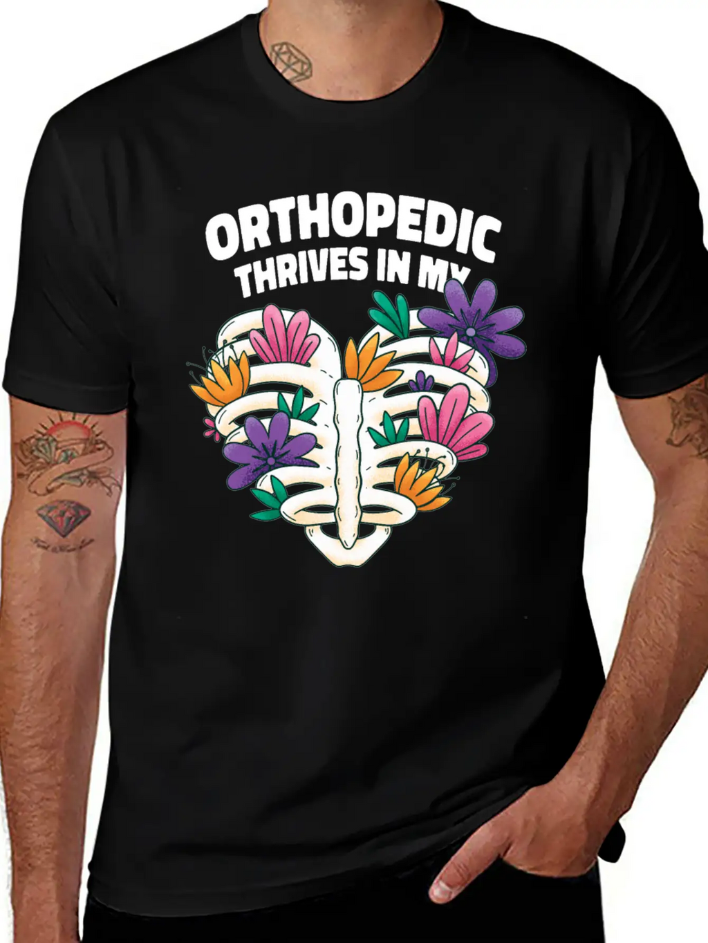 Orthopedist Heart Floral Art Classic Cotton Tee – Unisex Comfort For Any Season