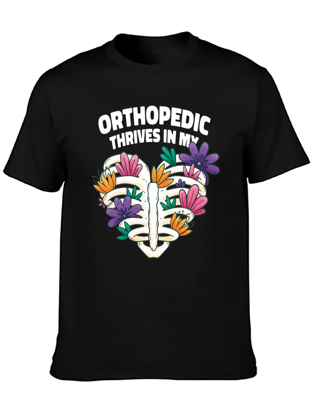 Orthopedist Heart Floral Art Classic Cotton Tee – Unisex Comfort For Any Season