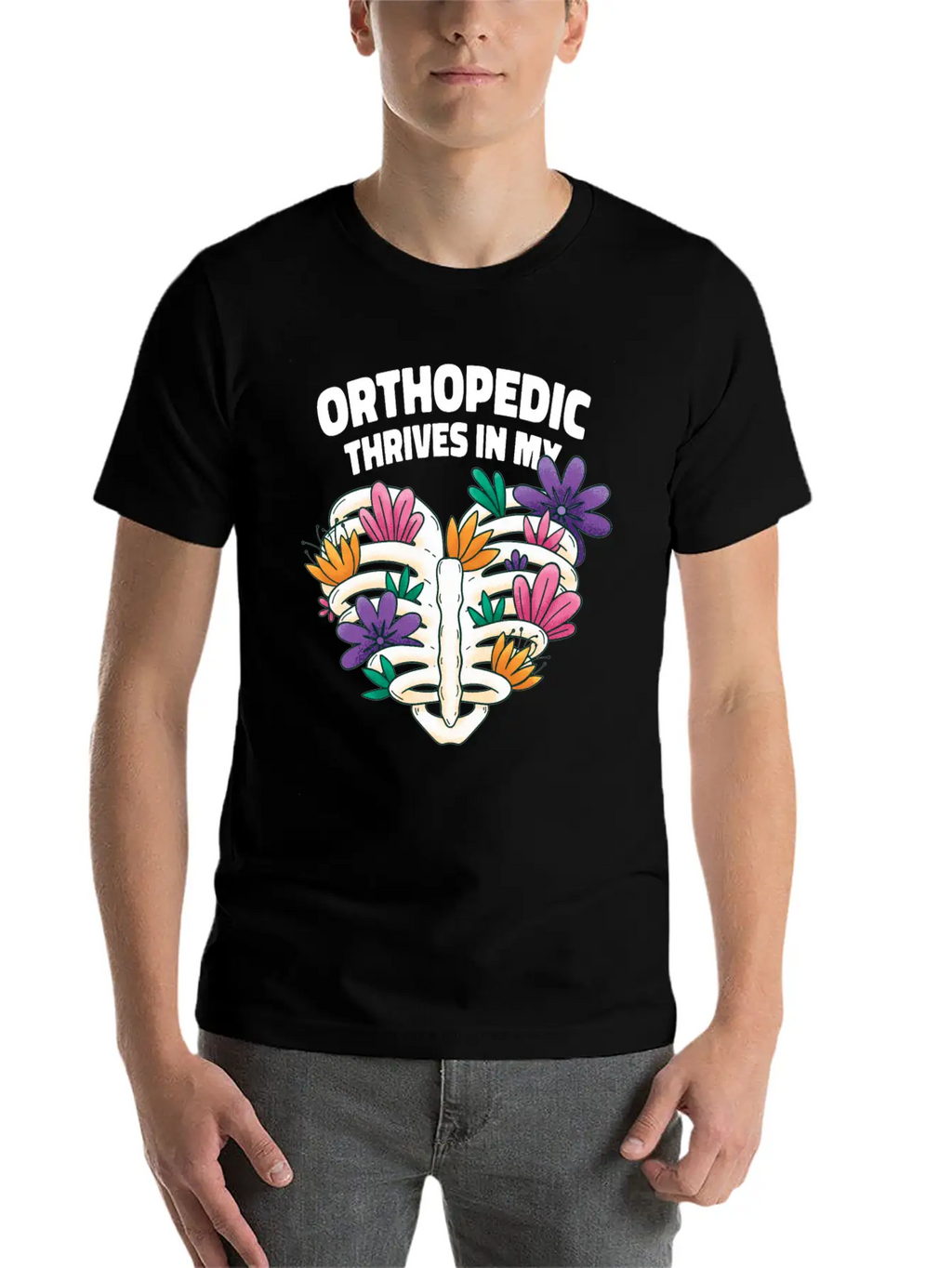 Orthopedist Heart Floral Art Classic Cotton Tee – Unisex Comfort For Any Season