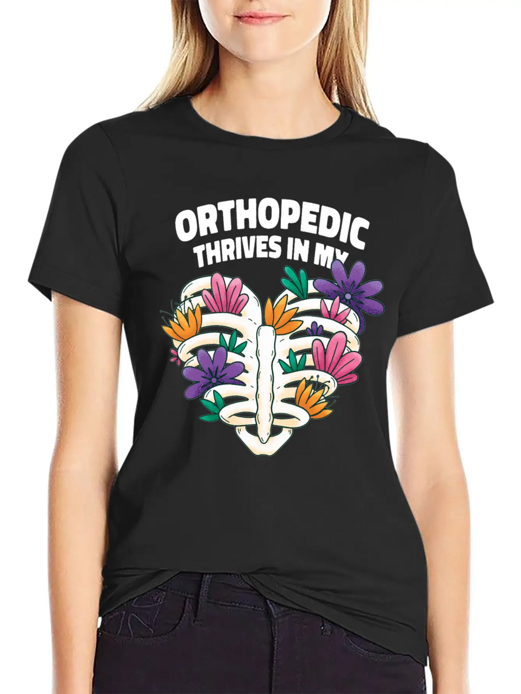 Orthopedist Heart Floral Art Classic Cotton Tee – Unisex Comfort For Any Season