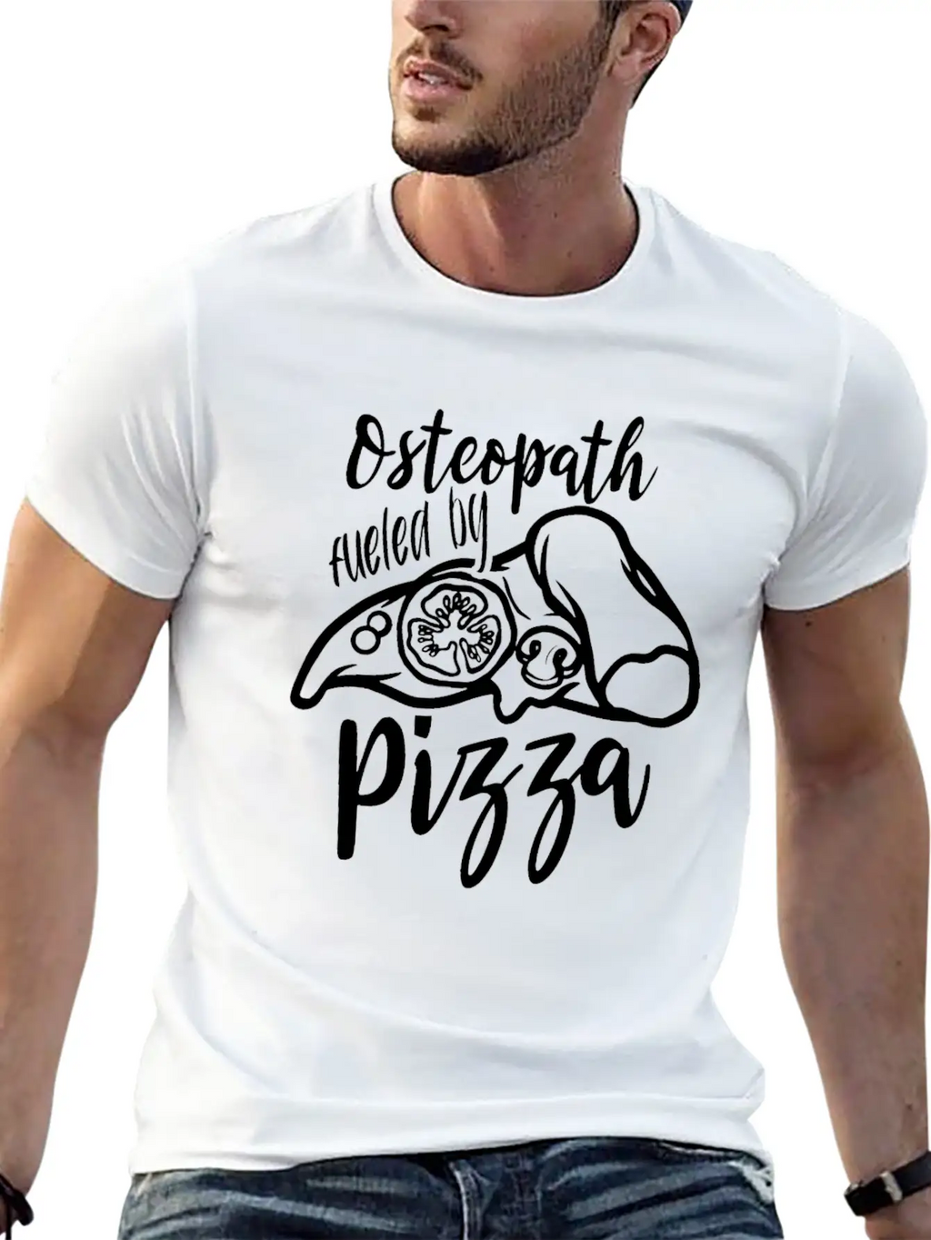 Osteopath Fueled By Pizza Osteopaths Osteopathy Classic Cotton Tee – Unisex Comfort For Any Season