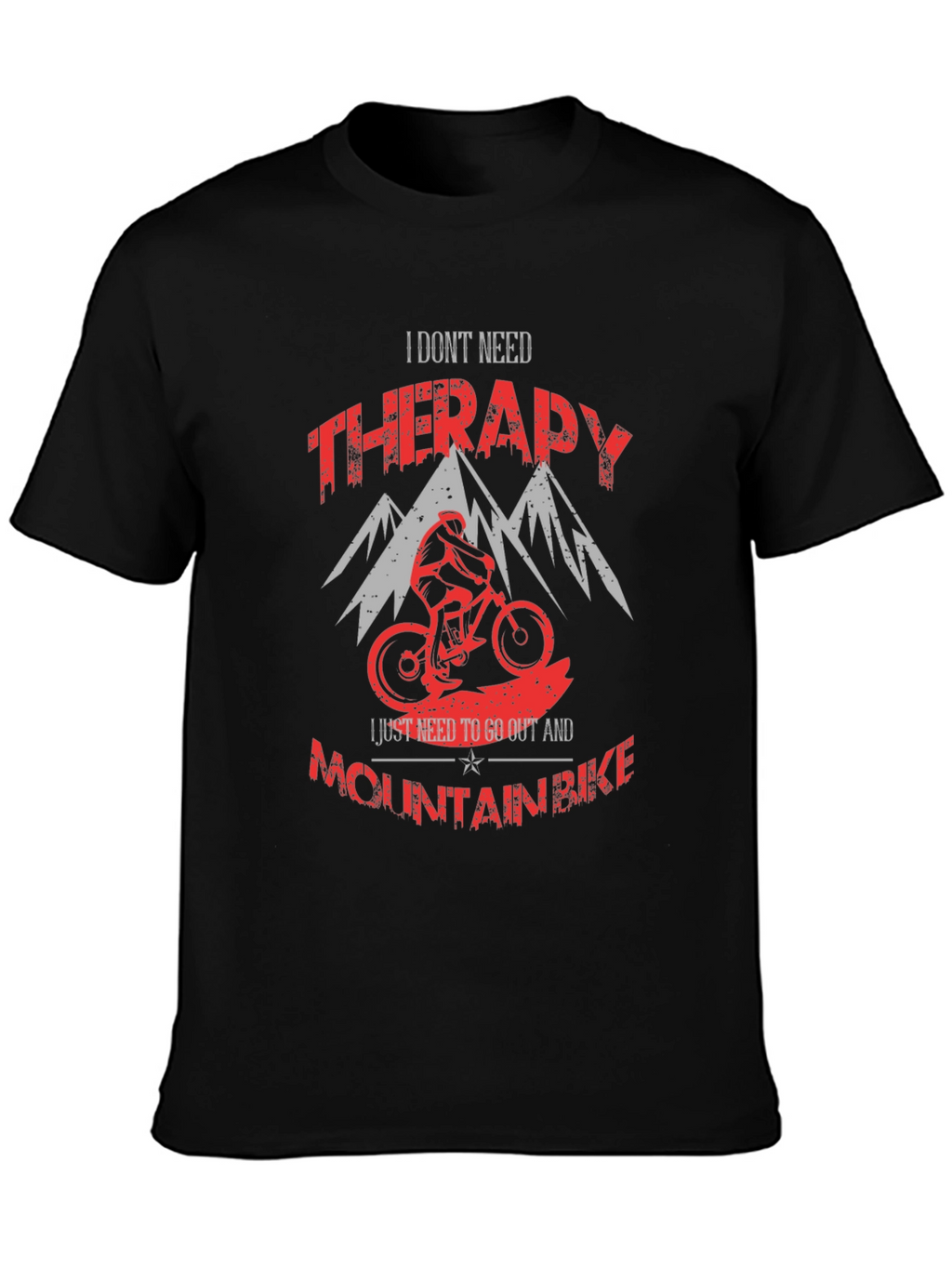 Mountain Bike Therapy Graphic T-Shirt