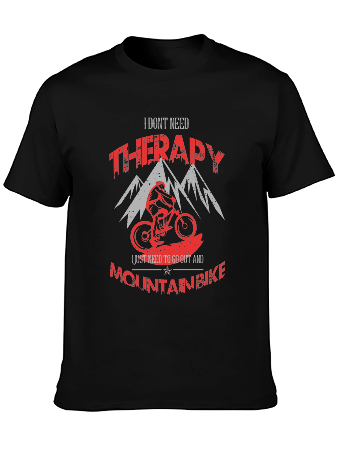 Mountain Bike Therapy Graphic T-Shirt