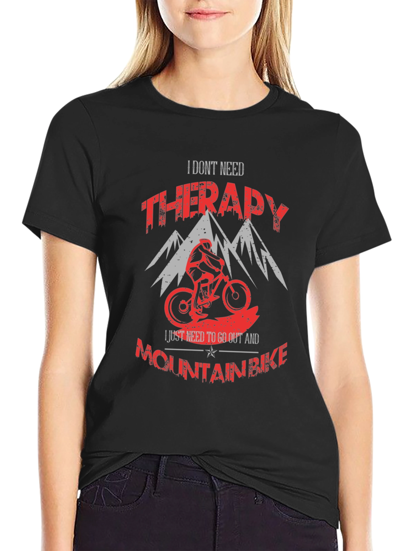 Mountain Bike Therapy Graphic T-Shirt