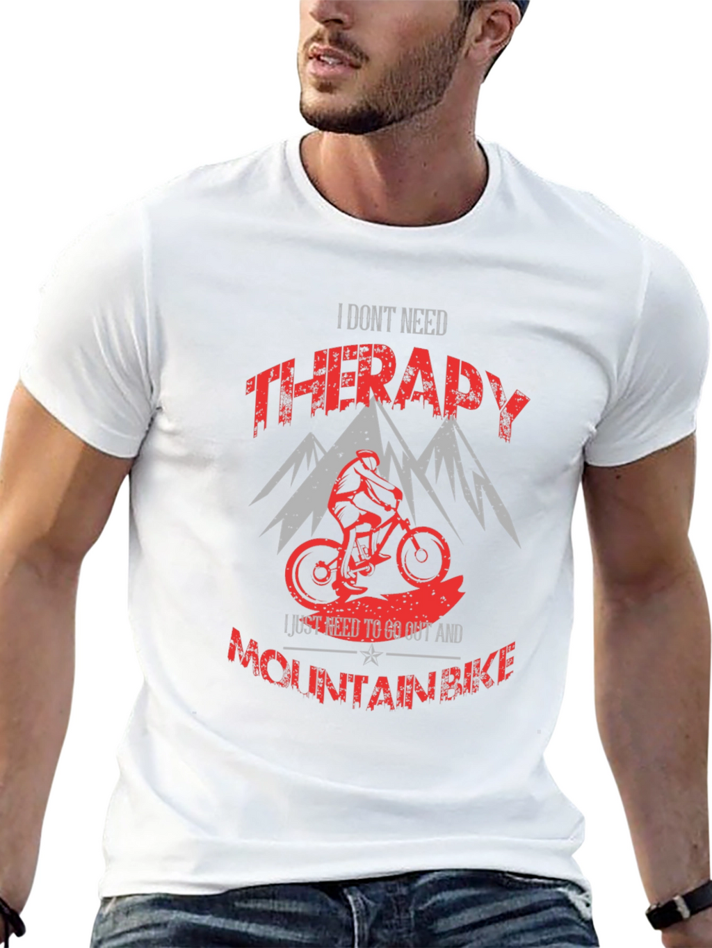 Mountain Bike Therapy Graphic T-Shirt