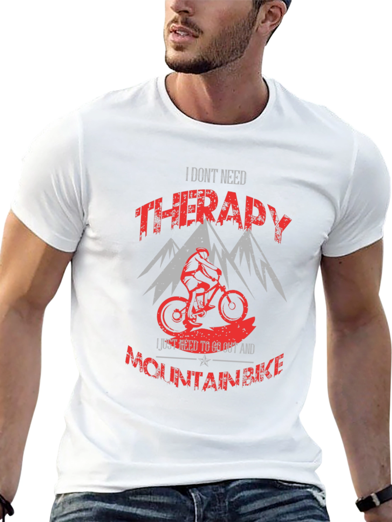 Mountain Bike Therapy Graphic T-Shirt